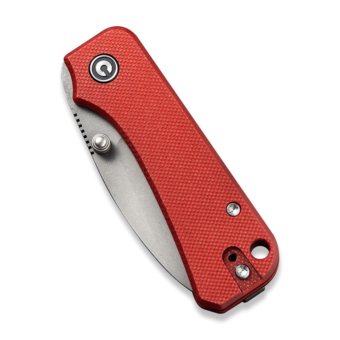 CIVIVI Baby Banter Pocket Folding Knife for EDC, 2.34" Blade Small Knife with Titanium Thumb Stud Opener C19068S-6 (Burgundy)