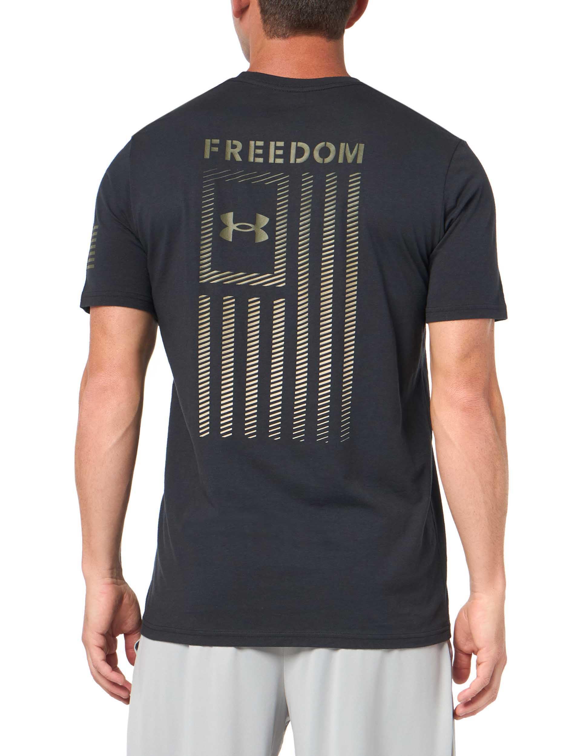 Under Armour Mens Freedom Graphic Short Sleeve T-Shirt, (001) Black/Marine OD Green-New, 3X-Large