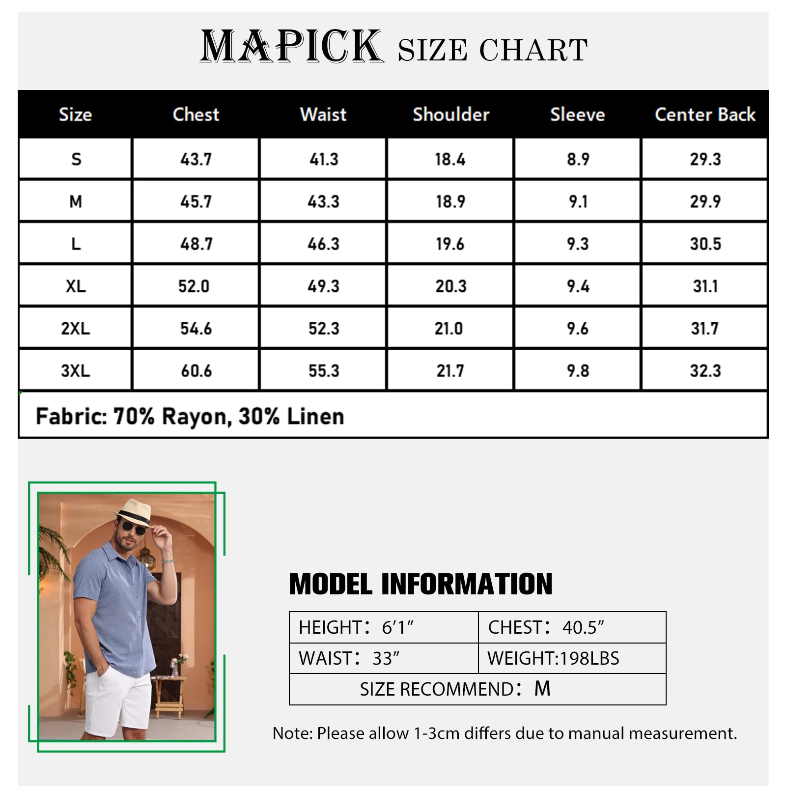 MAPICK Men's Dress Linen Shirts Short Sleeve Button Down Stylish Shirt Summer Casual Clothes Vacation Beach Tops(A-Sage Green,Large)