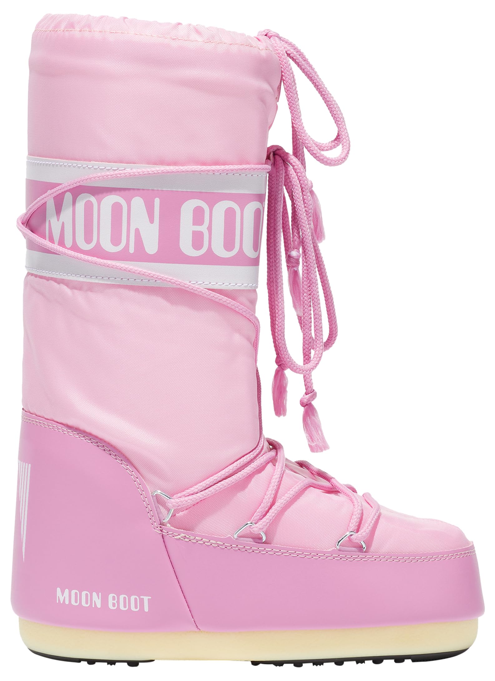 Moon Boot, Icon Nylon Insulated Slip On Snow Boots, 39/41 - Pink