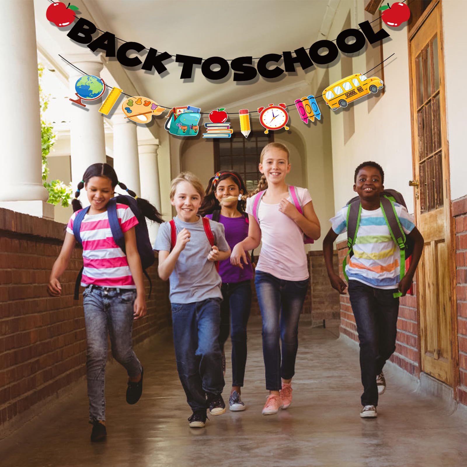 YQUQWN, Back to School Banner - No DIY, First Day of School Banner for First Day of School Decorations, Welcome Back to School Banner for Welcome Back to School Decorations, Back to School Decorations