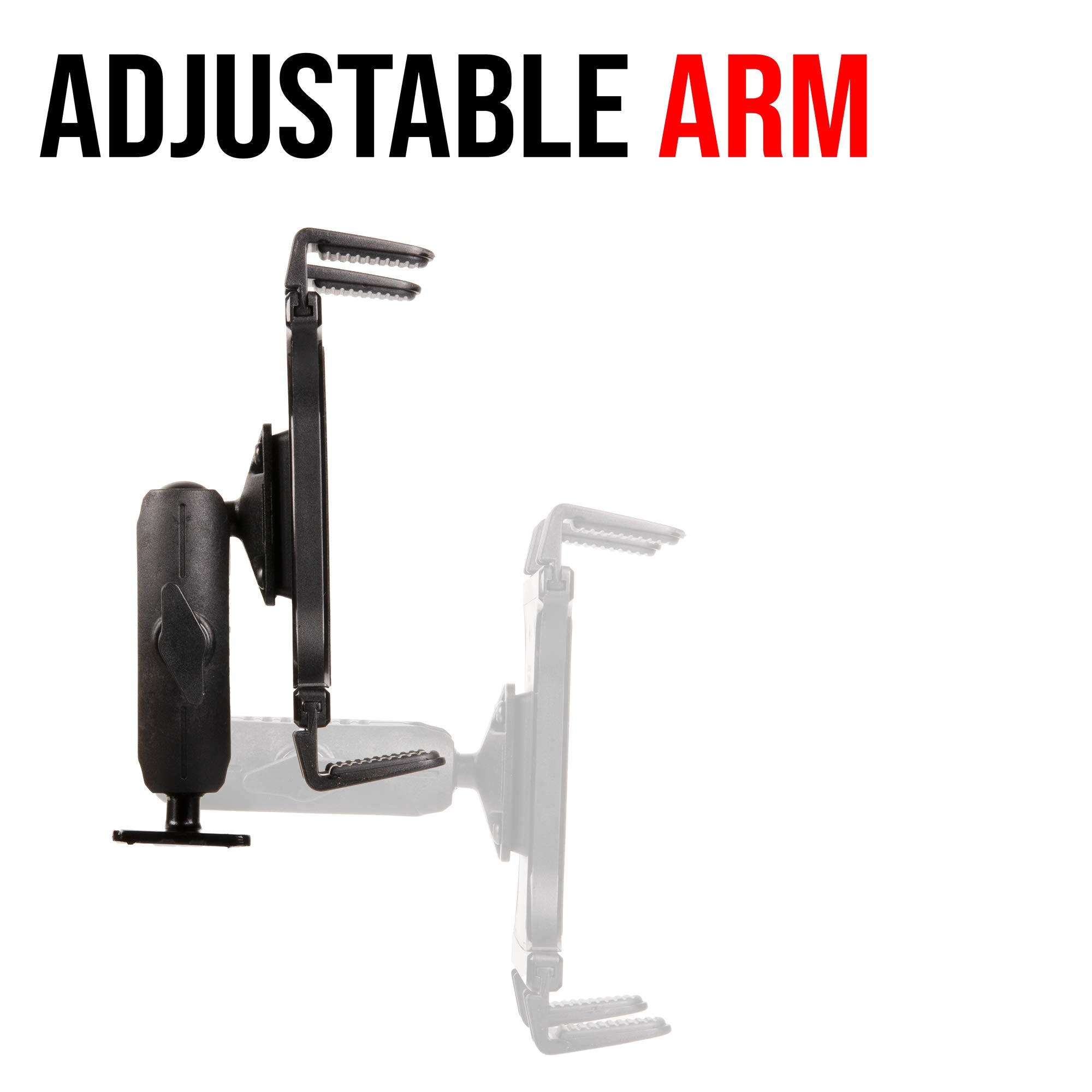 Tackform Heavy Duty Commercial Grade Tablet Mount and ELD Holder 1" B-Sized Ball and Socket System Compatible with Samsung, iPad, and More