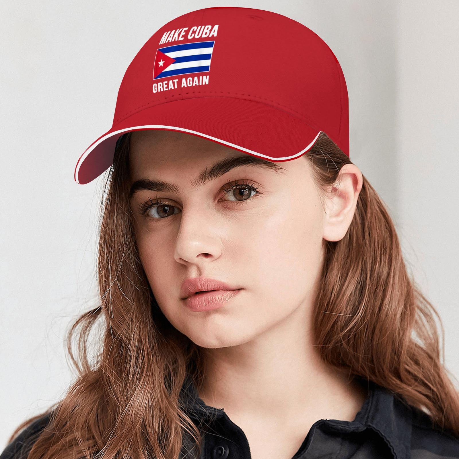 liabiliies Make Cuba Great Again Hat for Men Baseball Hats Funny Birthday Gifts for Men Red