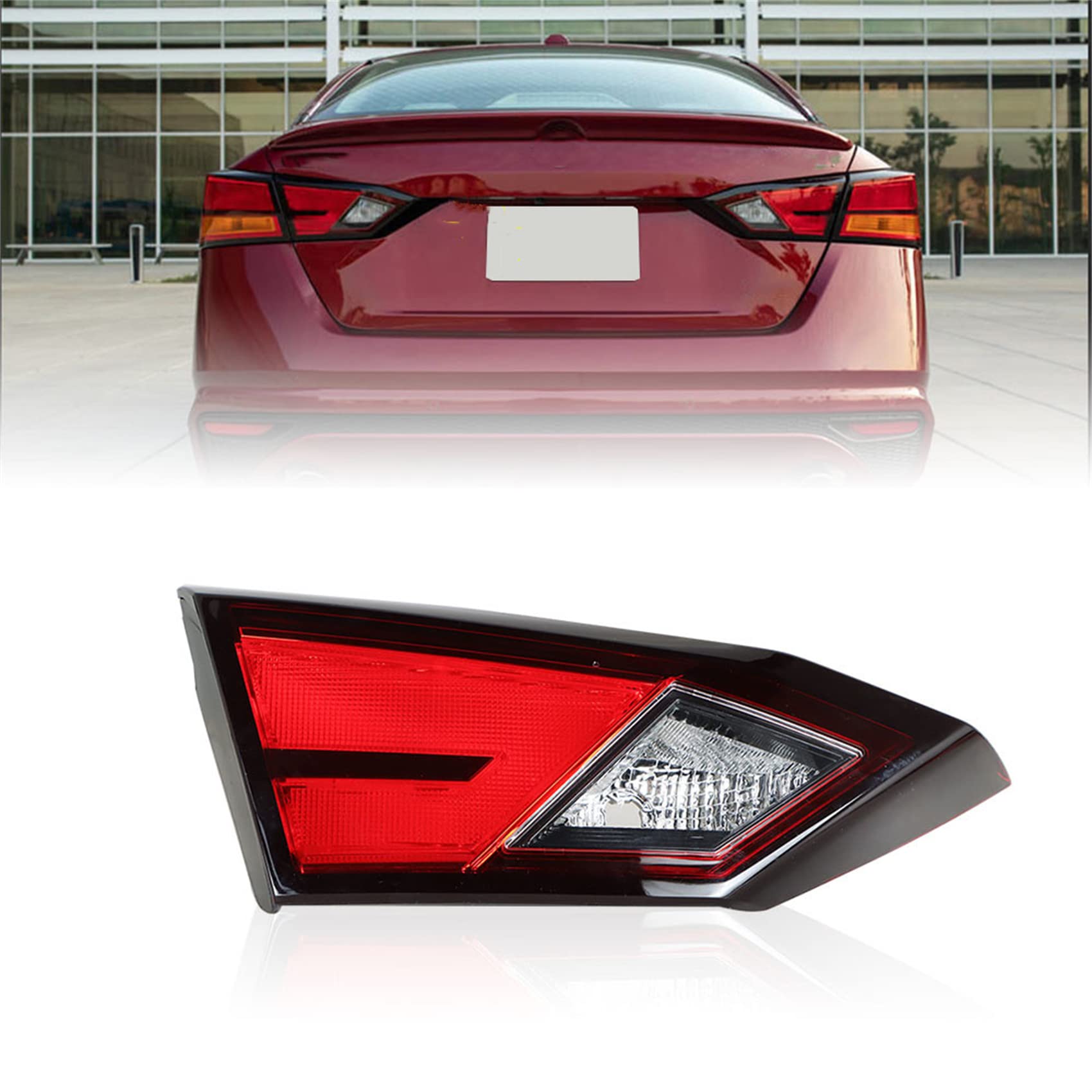 labwork Left Side Inner Tail Light Replacement for 2019-2022 Nissan Altima Rear Tail Light Brake Lamp Assembly Halogen Type LH Driver Side 265456CA0A NI2802119