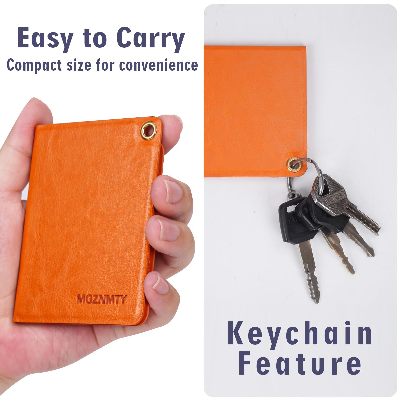 MGZNMTY Portable Hard Travel Case for AliveCor Kardia Mobile Card Heart Rate Monitor/Kardiamobile Card Personal EKG Monitor Devices (Case Only)(Charm Orange)