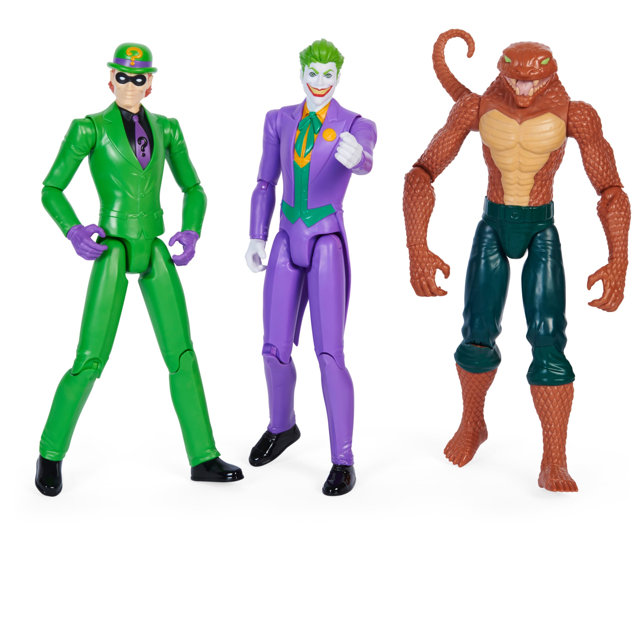 DC Comics, Batman 6-Pack | Batman, Robin, Nightwing, The Joker, The Riddler, Copperhead | 12-inch Action Figures, Kids Toys for Boys and Girls Ages 3 and Up