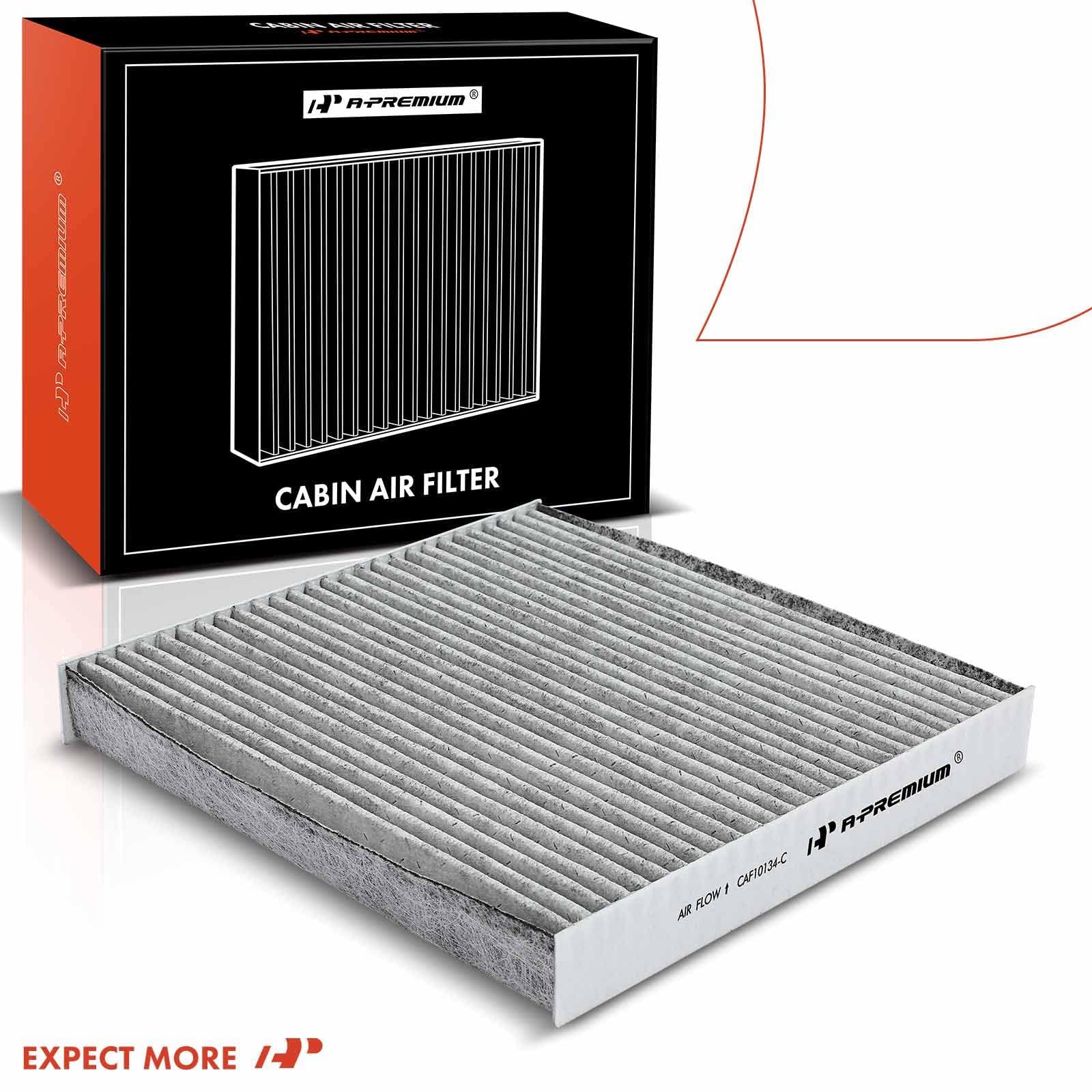 A-Premium Cabin Air Filter with Activated Carbon Compatible with Acura, Honda Vehicles - Accord, Civic, CR-V, Odyssey, Passport, Pilot, Ridgeline, ILX, MDX, RDX, RL, RLX, TL, TLX, ZDX