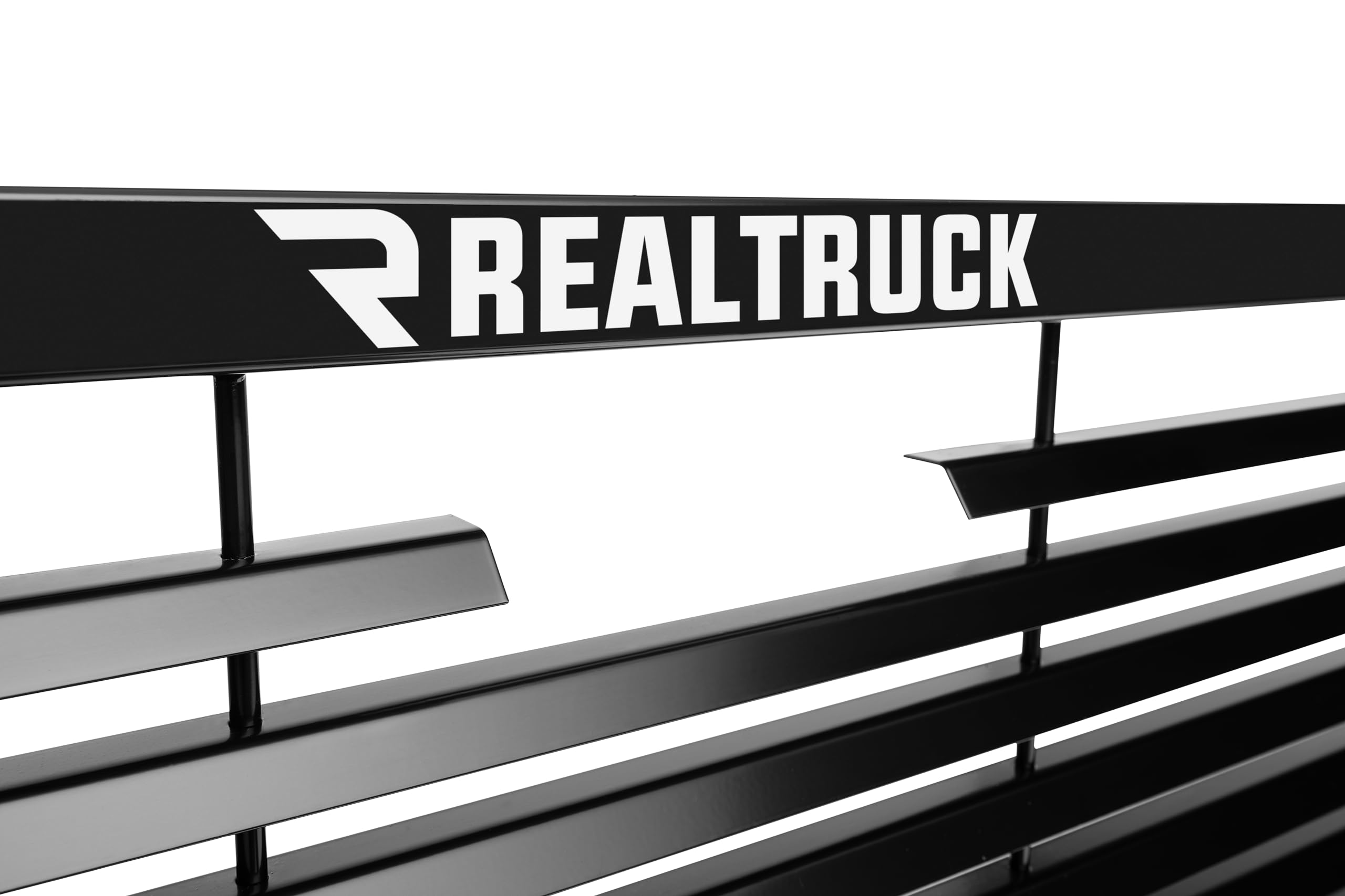 RealTruck BACKRACK Louvered Rack Frame Only | Black, No Drill | 12900 | Fits 2019-2025 Chevrolet/GMC Silverado/Sierra 1500; 2008-2019 & 2022-2025 Toyota Tundra; 2009-2025 Ford F-150 & Others