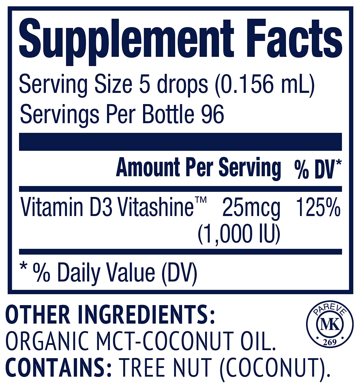 Vimergy USDA Organic Vegan Vitamin D3 Extract, 96 Servings – Supports Strong Bones & Healthy Immune System – Alcohol Free Liquid Vitamin D3 Drops - Gluten-Free, Non-GMO, Kosher, Vegan & Paleo (15 ml)