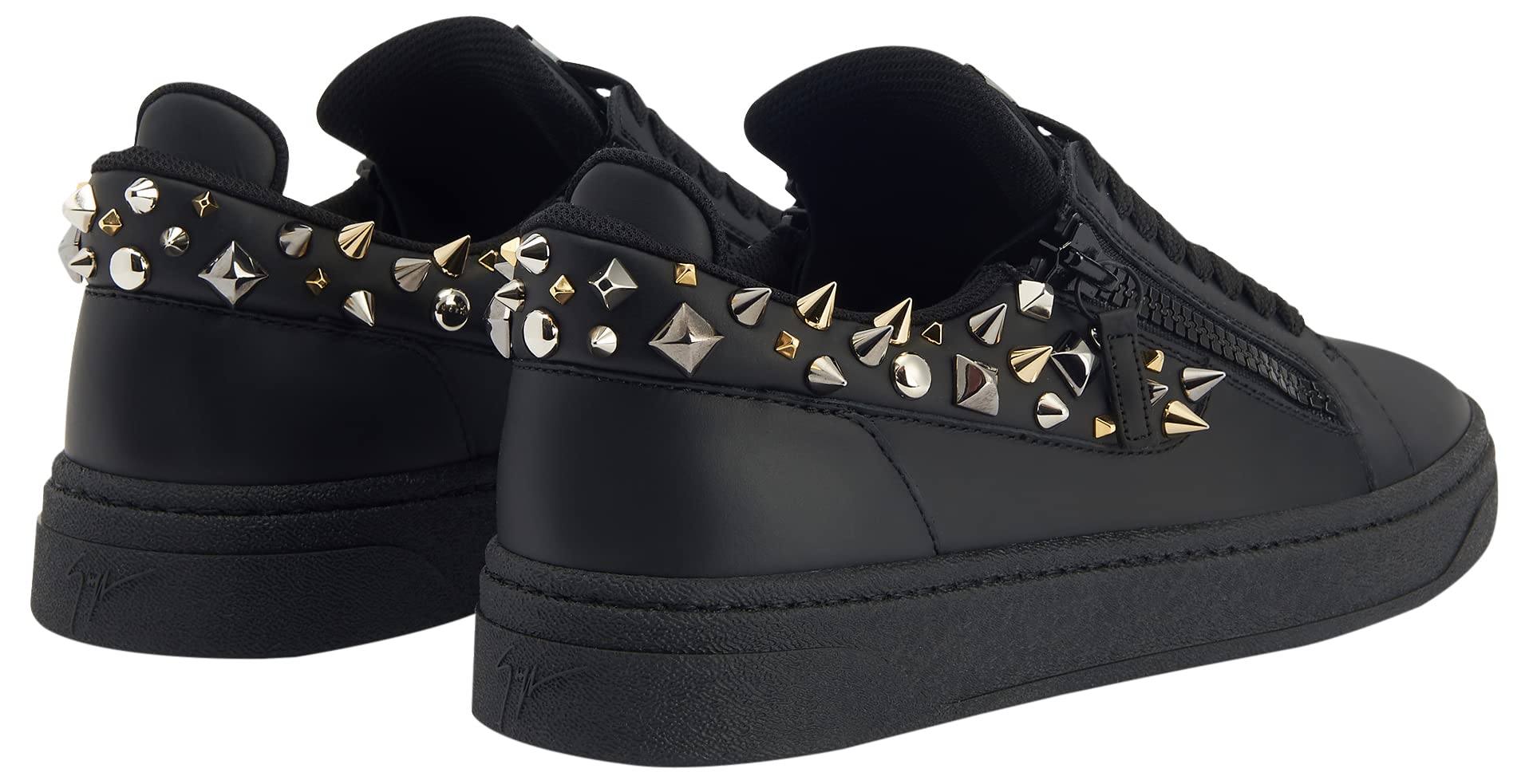 Giuseppe Zanotti, Gz94 Low-Top Sneakers Leather, 11, Black