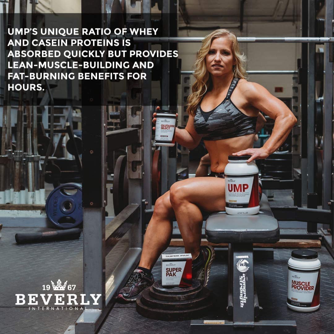 Beverly International UMP Protein Powder, Vanilla. Unique Whey-Casein Ratio Builds Lean Muscle. Easy to Digest. No Bloat. (32.8 oz) 2lb .8 oz