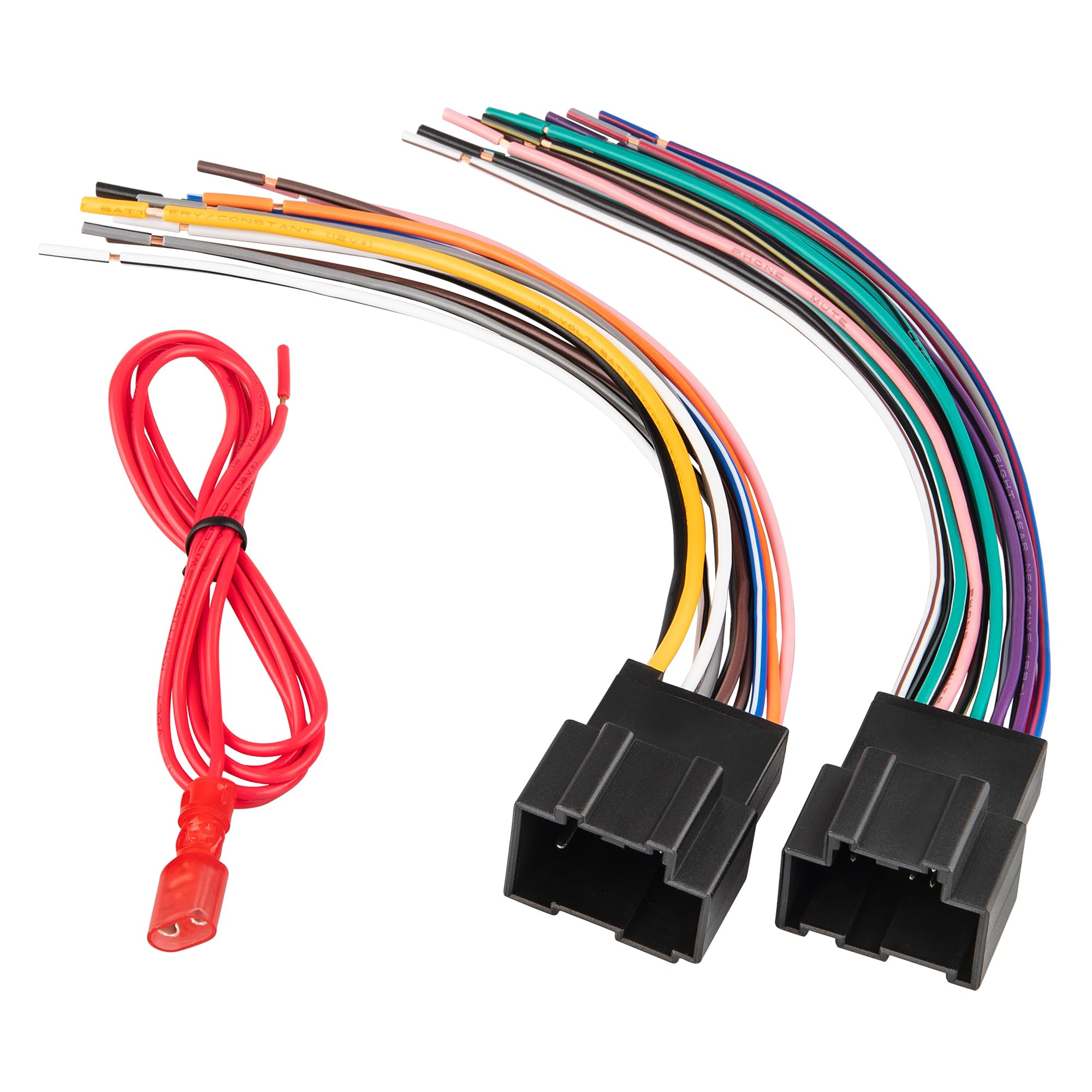 RED WOLF Car Aftermarket Radio Stereo Wiring Harness Adapter Connector Compatible with 2006-2013 Chevy GMC Express Savana Buick