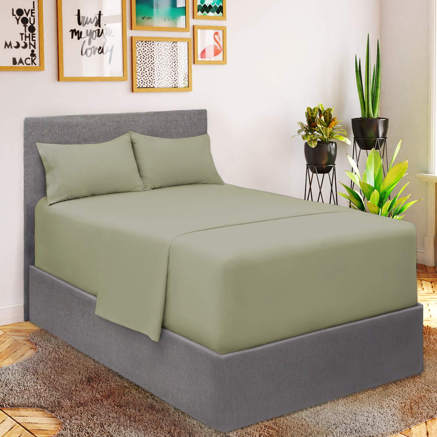 12 Pack of Mellanni Extra Deep Pocket Twin Sheet Set (Twin, Spa Mint)