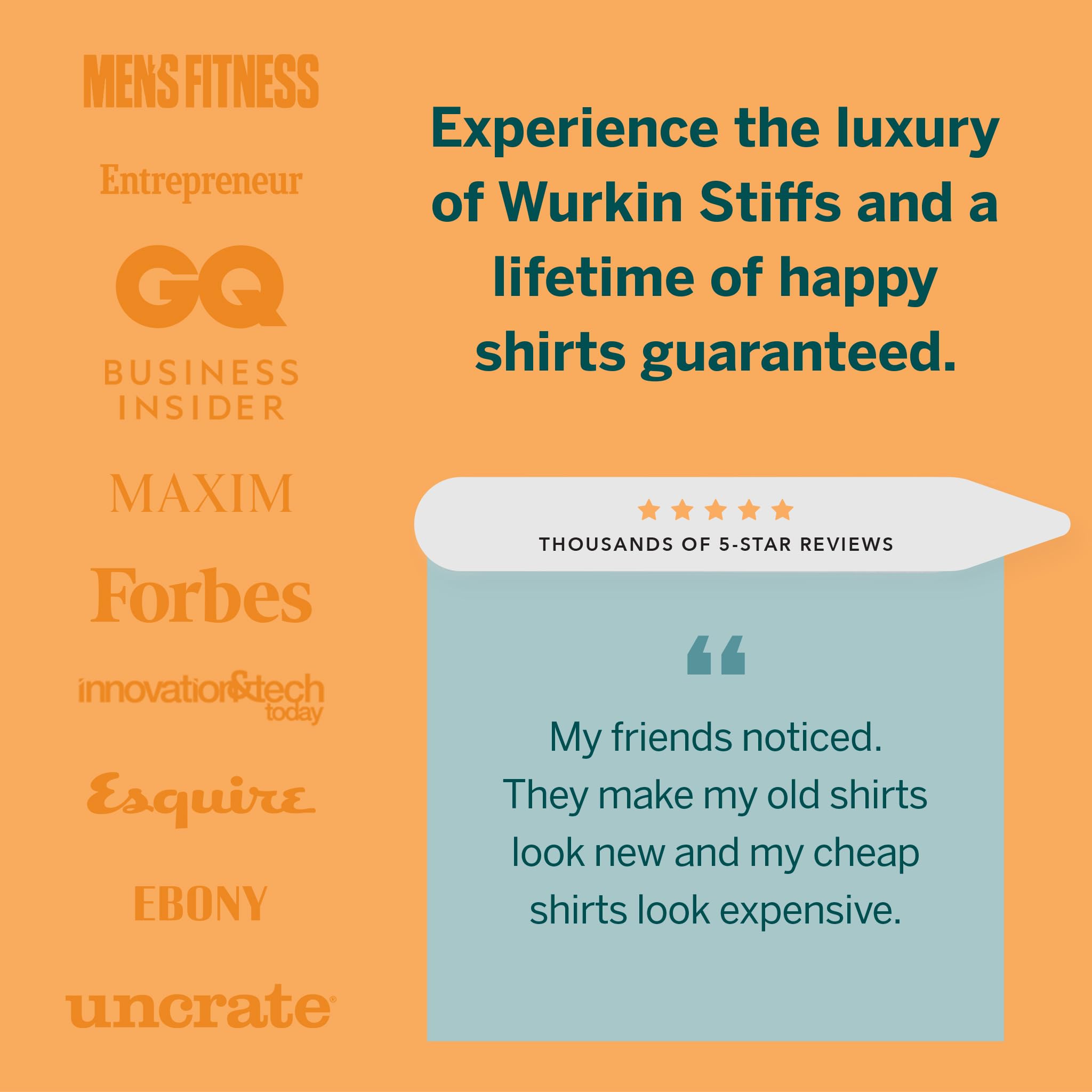 2.0-inch and 2.5-inch Power Stays Magnetic Collar Stays by Würkin Stiffs | 1 Pair of Each Size | Includes (2) 2.0” Power Stays and (2) 2.5” Power Stays with Storage Case | As Seen on Shark Tank