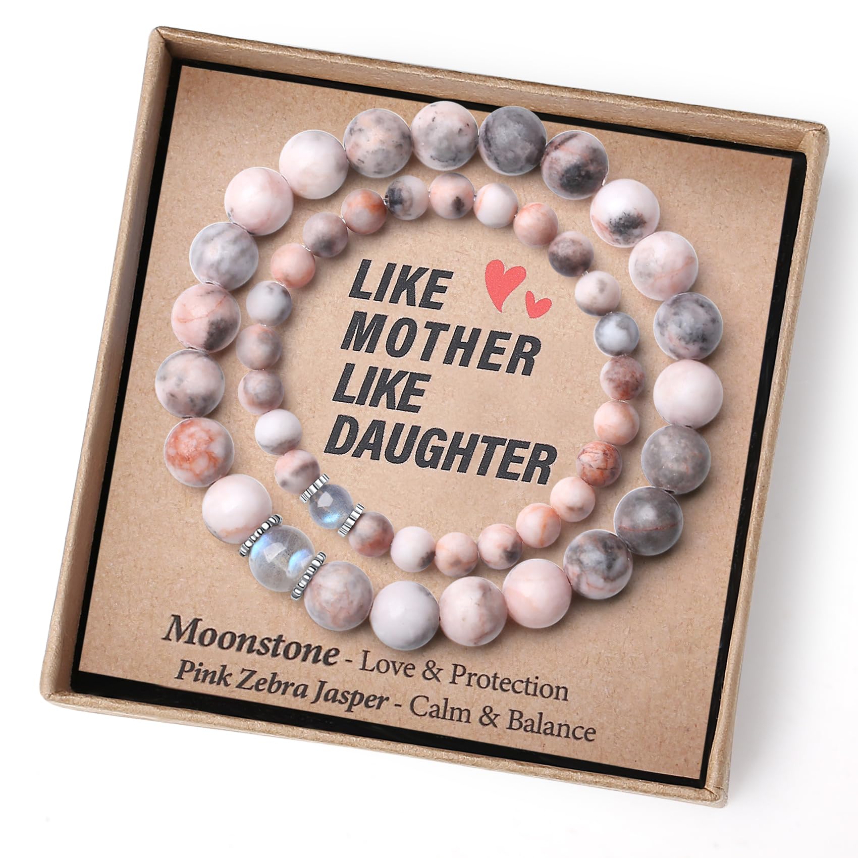 Mother Daughter Bracelets Mommy and Me Bracelets First Day of Kindergarten Bracelet Back to School Gifts Mom and Daughter Bracelets Matching Anxiety Easter Christmas Stocking Stuffer Valentines Link