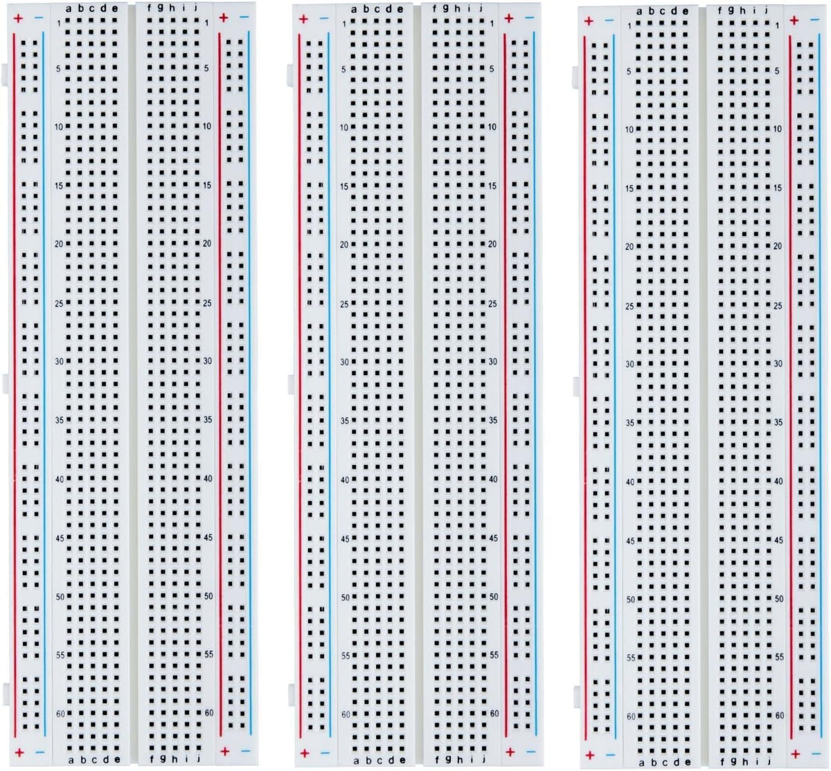 ELEGOO 3pcs Breadboard 830 Point Solderless Prototype PCB Board Kit for Arduino Proto Shield Distribution Connecting Blocks