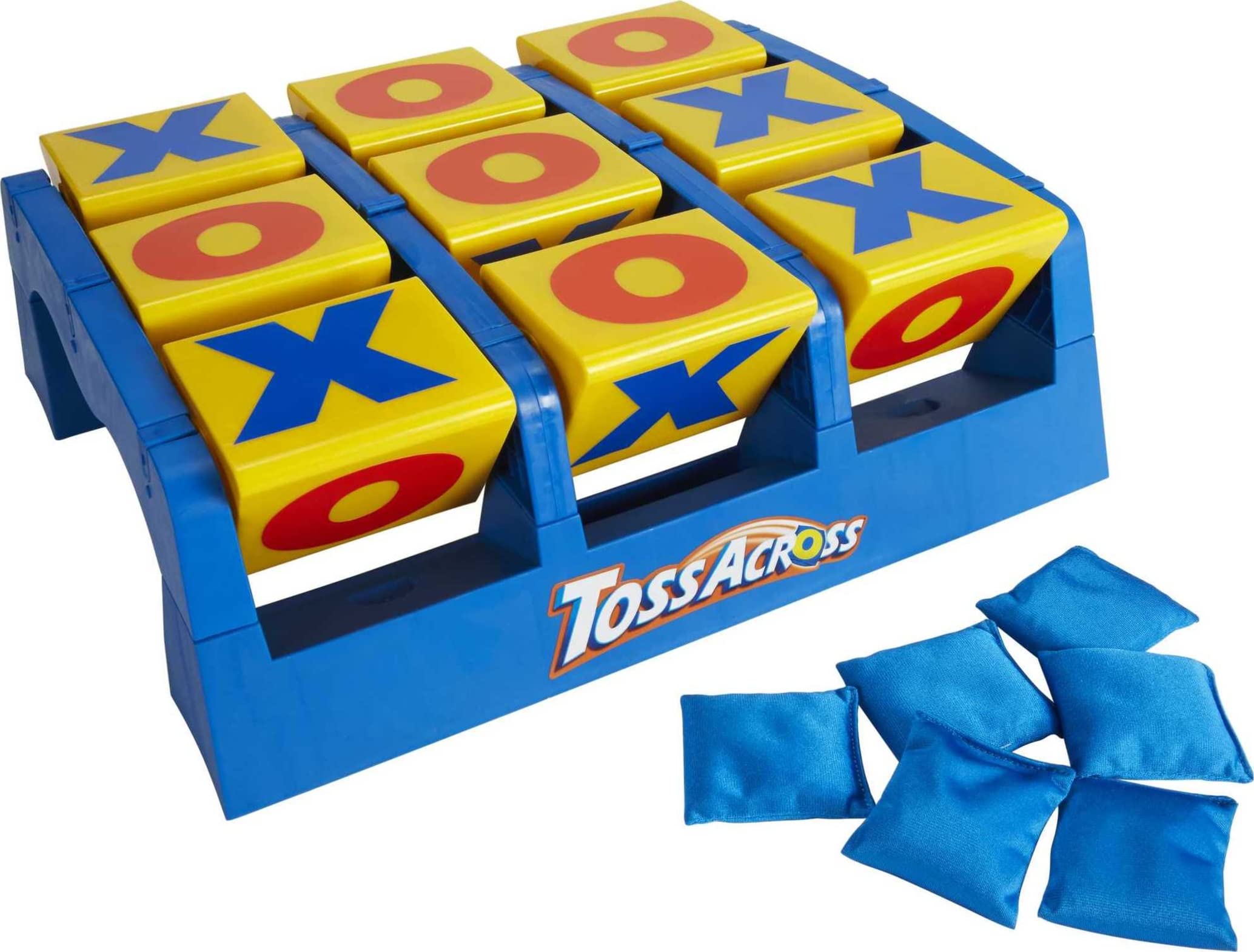 Mattel Games Toss Across Kids Outdoor Game, Bean Bag Toss for Camping & Family Nights, Get 3-in-a-Row for 2 to 4 Players