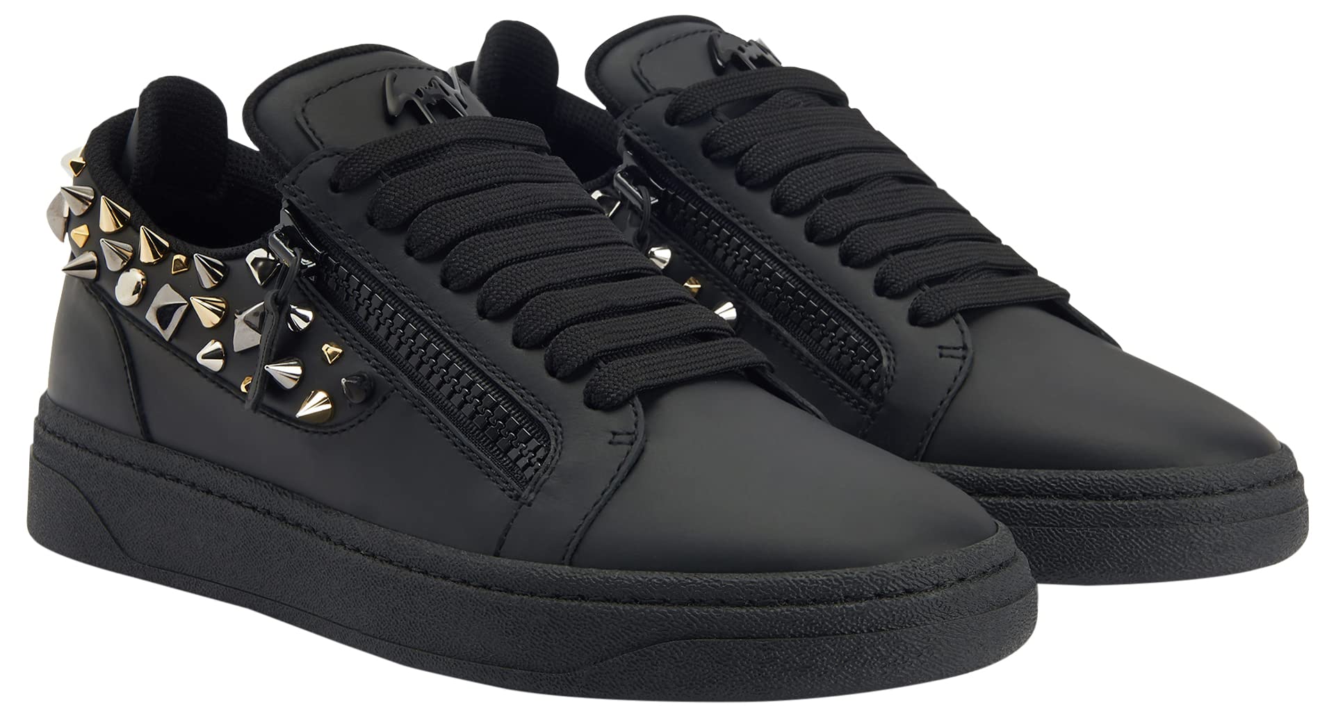 Giuseppe Zanotti, Gz94 Low-Top Sneakers Leather, 11, Black