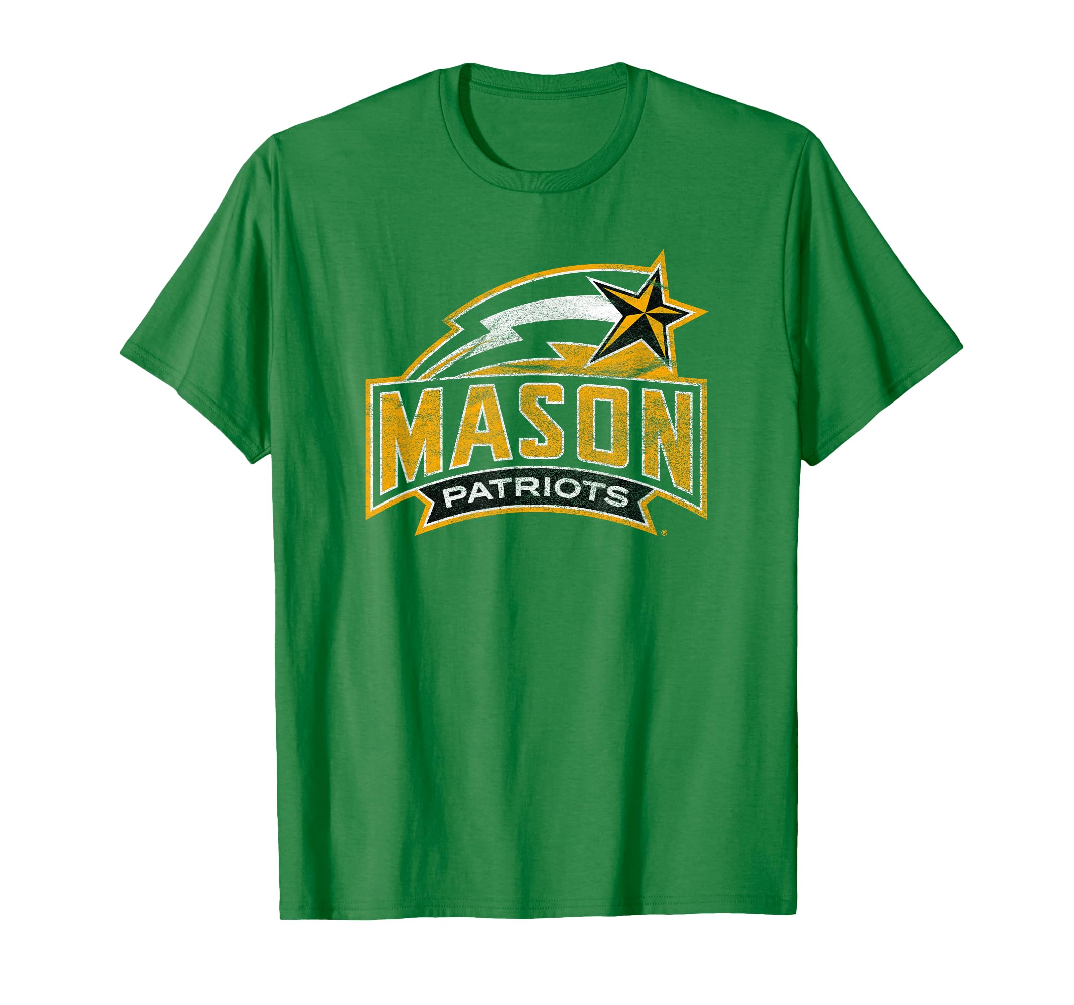 George Mason University Patriots Distressed Primary Logo T-Shirt