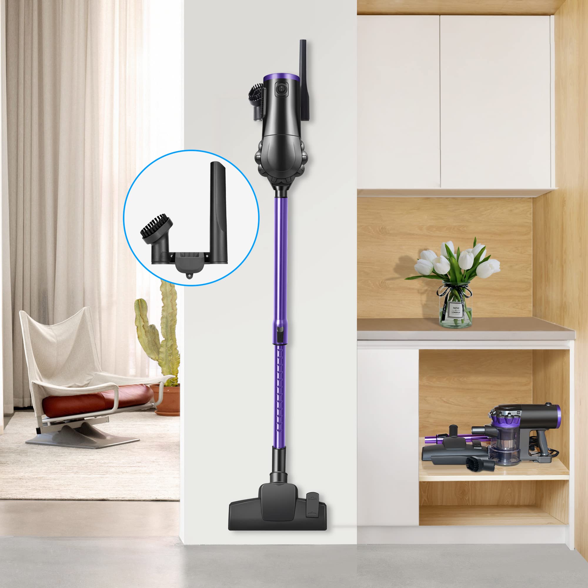 elezon F800 Corded Vacuum Cleaner 500W, 18KPa Powerful Suction, 23ft Long Cord, HEPA Filter, 1.2L Dust Capacity, 2-in-1 Handheld Stick Vacuum for Home Hardwood & Tile Floors