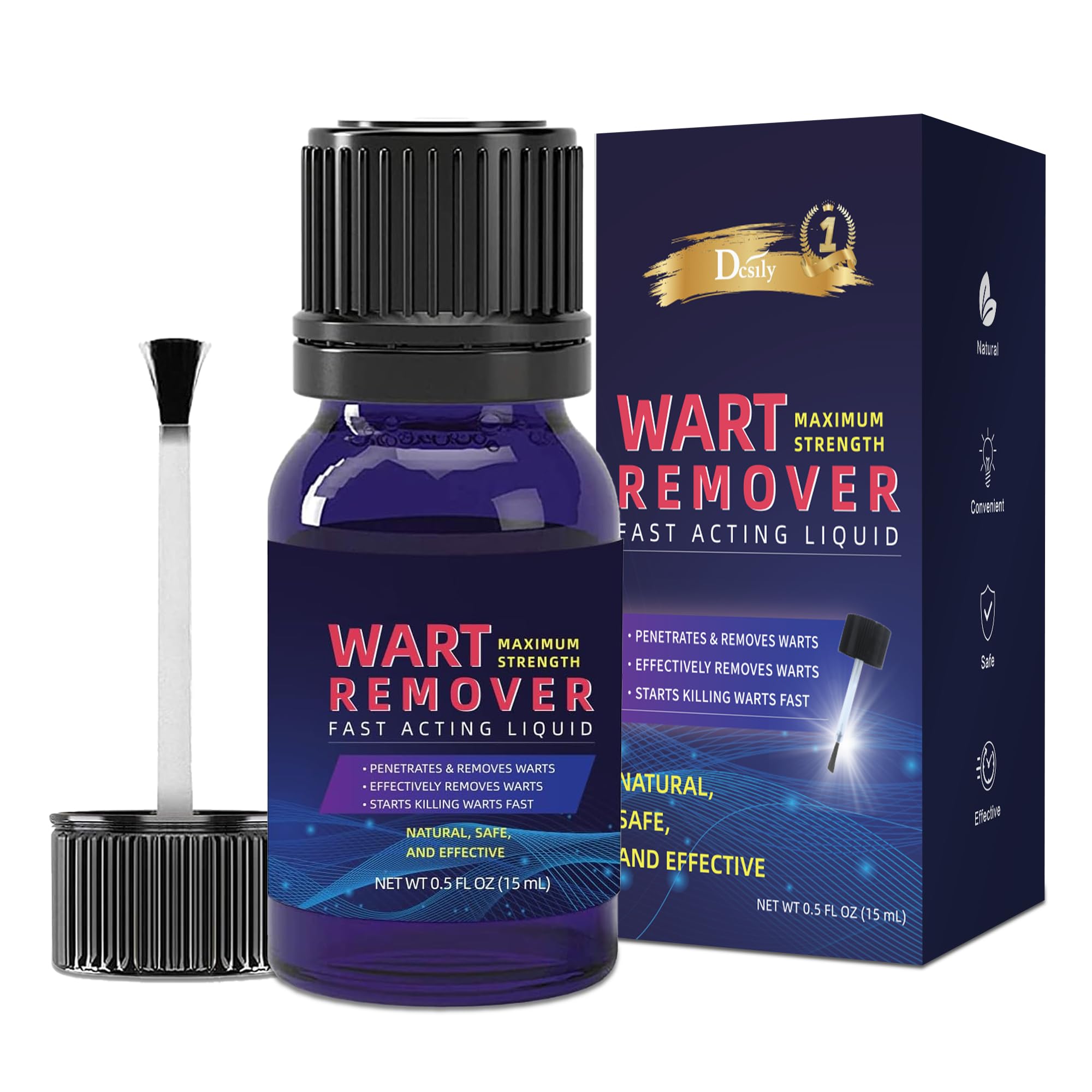 Fast-Acting Wart Remover for Plantar Wart: Salicylic Acid Wart Remover Freeze Off for Men Women - Wart Removal for Plantar Wart, Genital Wart, H Warts, Common Wart, Flat Wart, Corn, Callus, Feet Warts