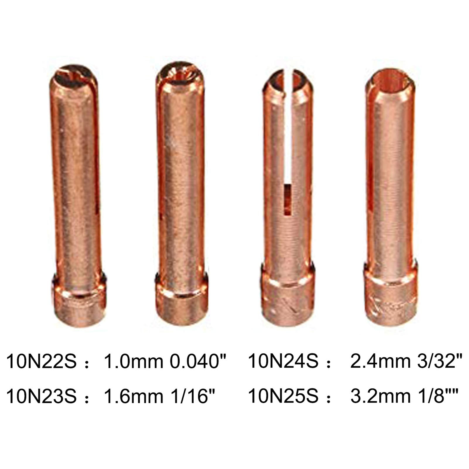 Zinger 53pcs TIG Welding Torch Stubby Gas Lens #10 Glass Cup Kit Accessories for WP-17/18/26 TIG Welding Torch