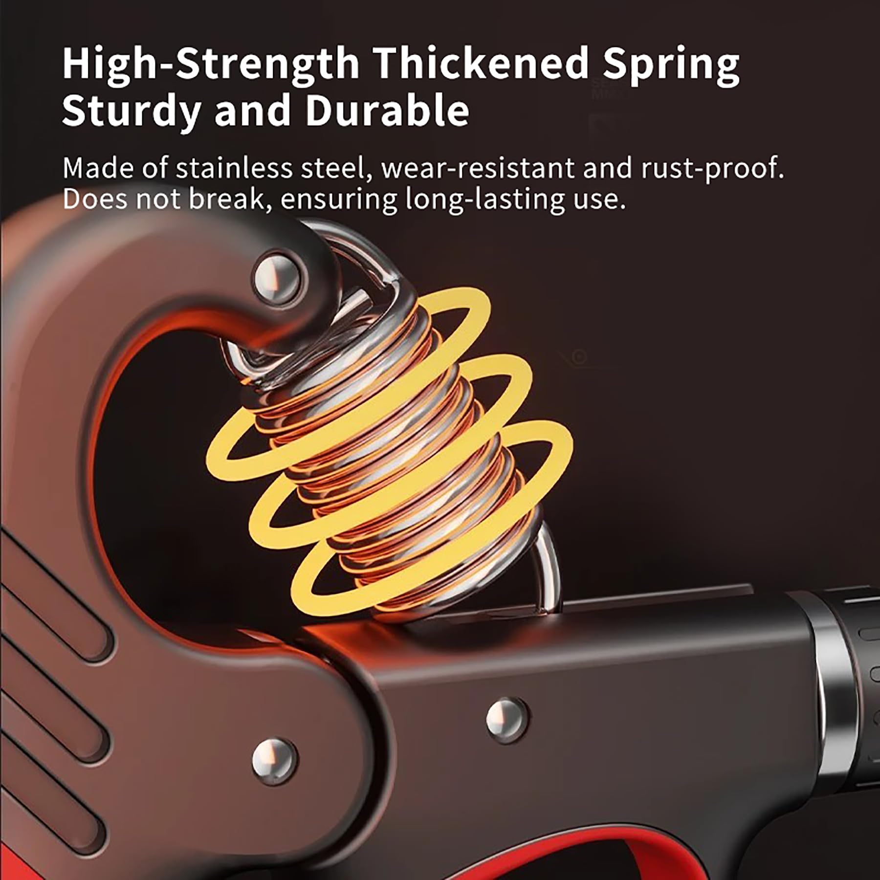 Hiyoga Grip Strength Trainer, Hand Grip Strengthener with Adjustable Resistance 11-220Lbs(5-100KG), Automatic Counter, Ergonomic Design, Forearm Strengthener for Musicians Athletes and Injury Recovery(Red)