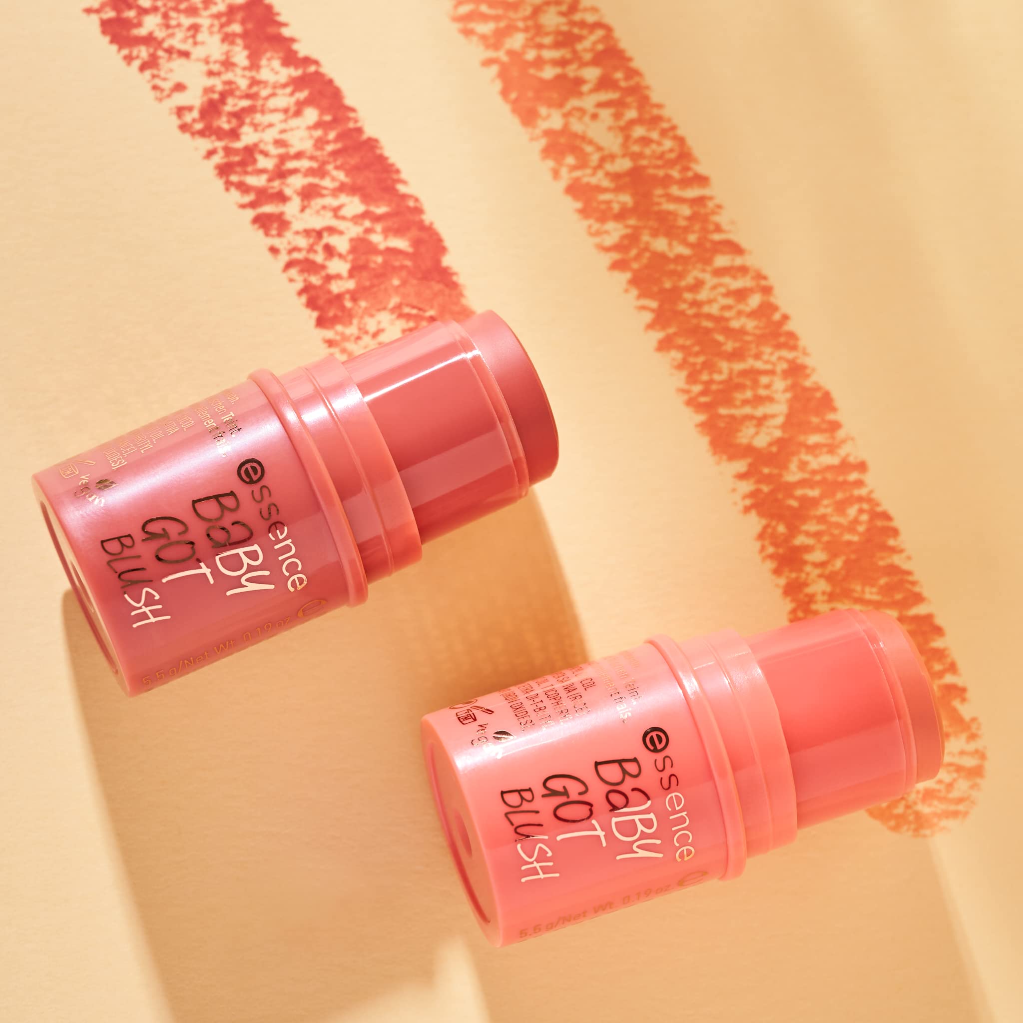 essence | Baby Got Blush (10 | Tickle Me Pink) | Easy to Apply & Blend Pigmented Cream Blush Stick | Vegan & Cruelty Free | Free From Gluten, Parabens, & Microplastic Particles