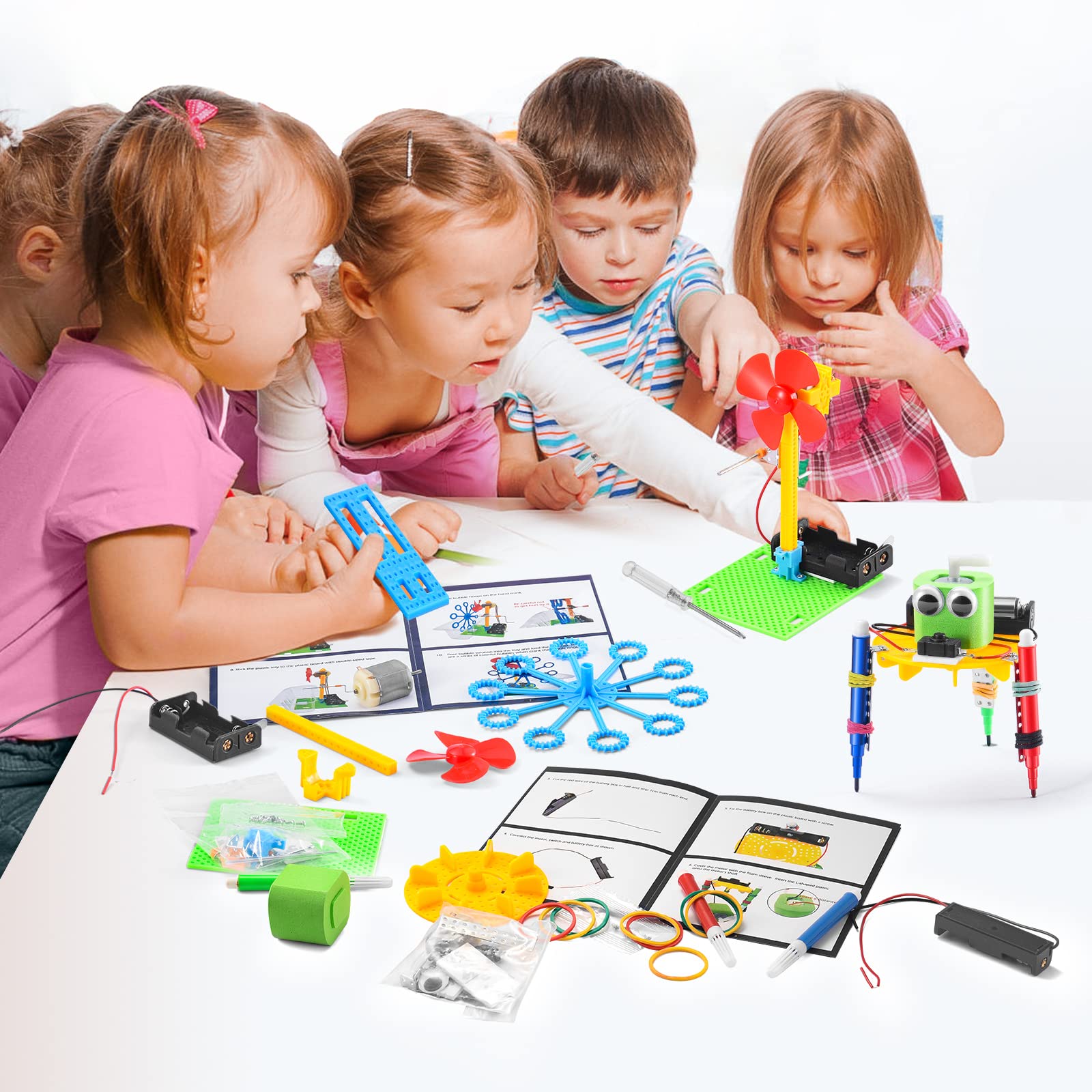 STEM Robotics Science Kits for Kids Age 8-12 Robot Building Kit 5-7, STEM Toys for Boys 8-10 Science Experiments 6-8 Girls Engineering Projects STEAM Activities Gifts 6 7 8 Year Old Boy Crafts