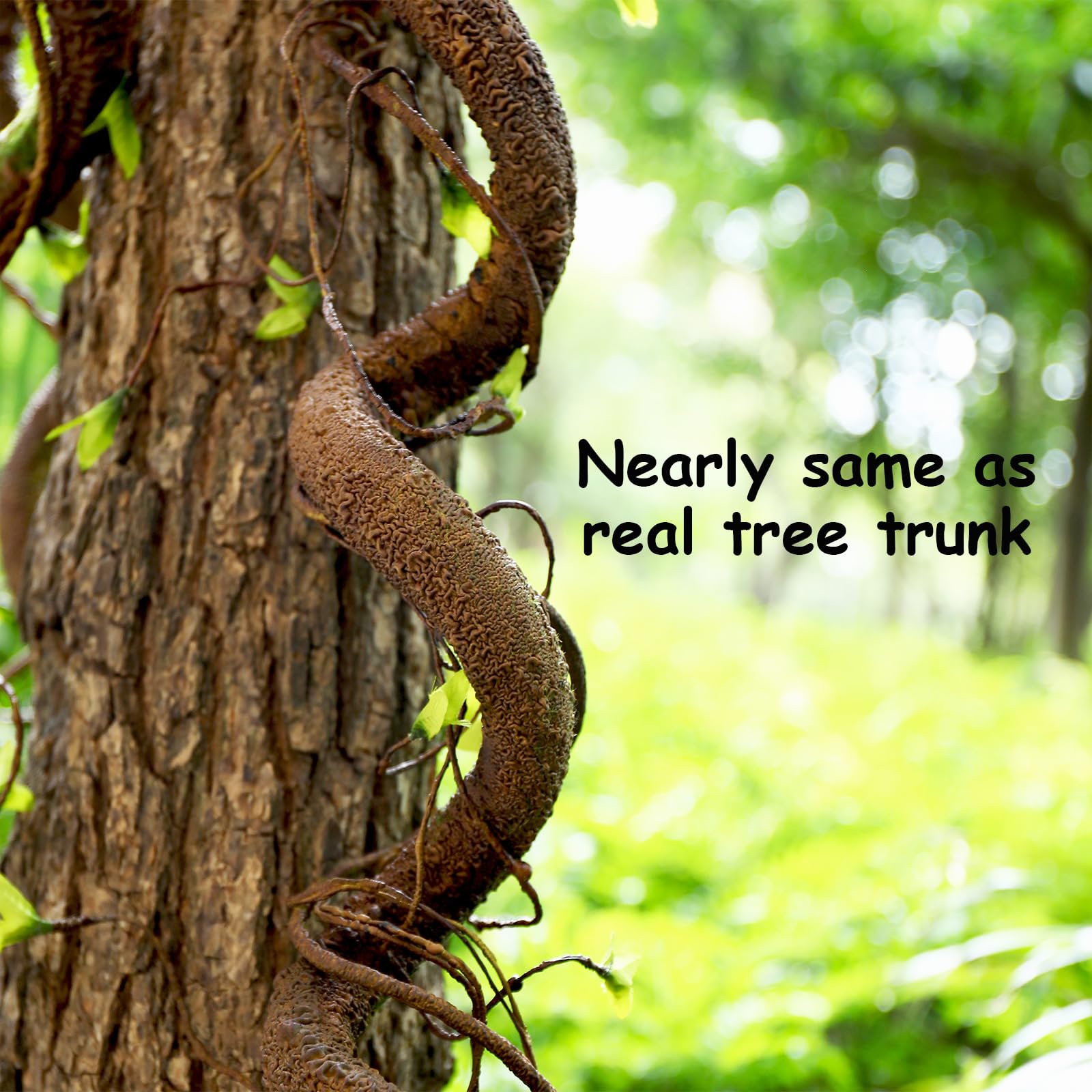 CONGZHANHH Bendable 63in Artificial Tree Twigs Cane Vine Branches Fake Plants Trunk Garland with Leaves for Home Wedding Garden Wall Hanging X'Mas Christmas Thanksgiving Day Decoration