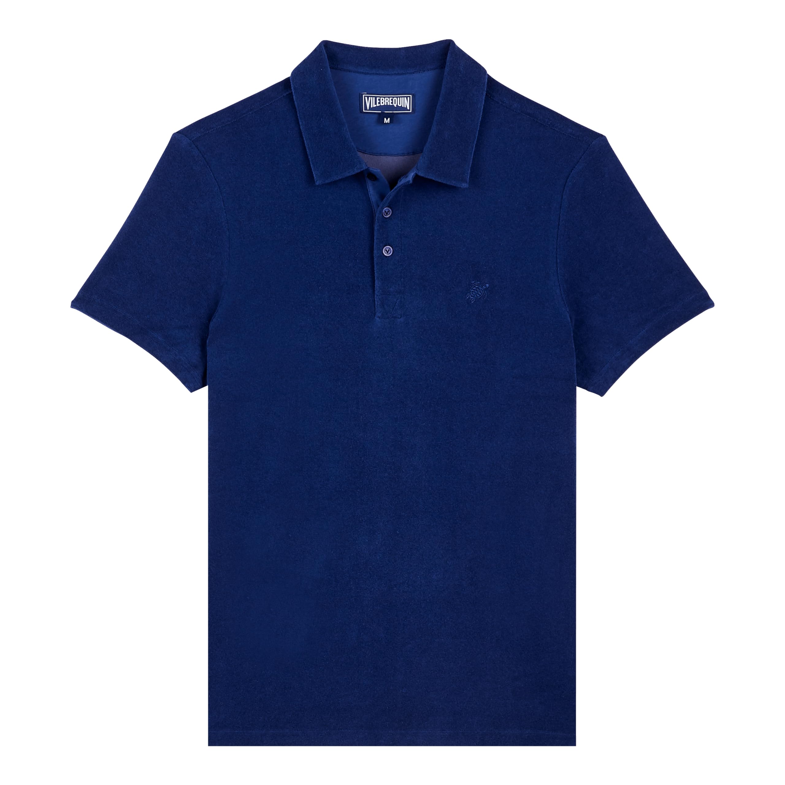 Men Terry Polo Solid,XXL,Ink