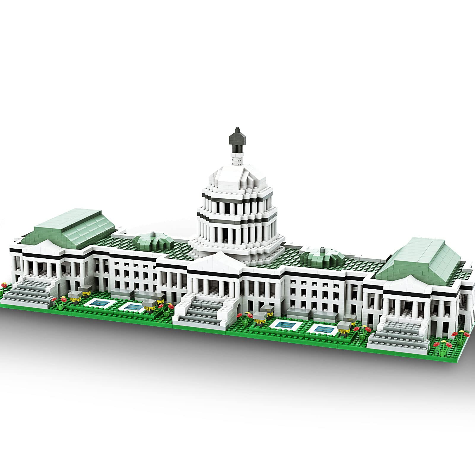 SEMKY Micro Mini Blocks United States Capitol Famous Landmark Model Set,(2888Pieces) -Building and Architecture Toys Gifts for Kid and Adult