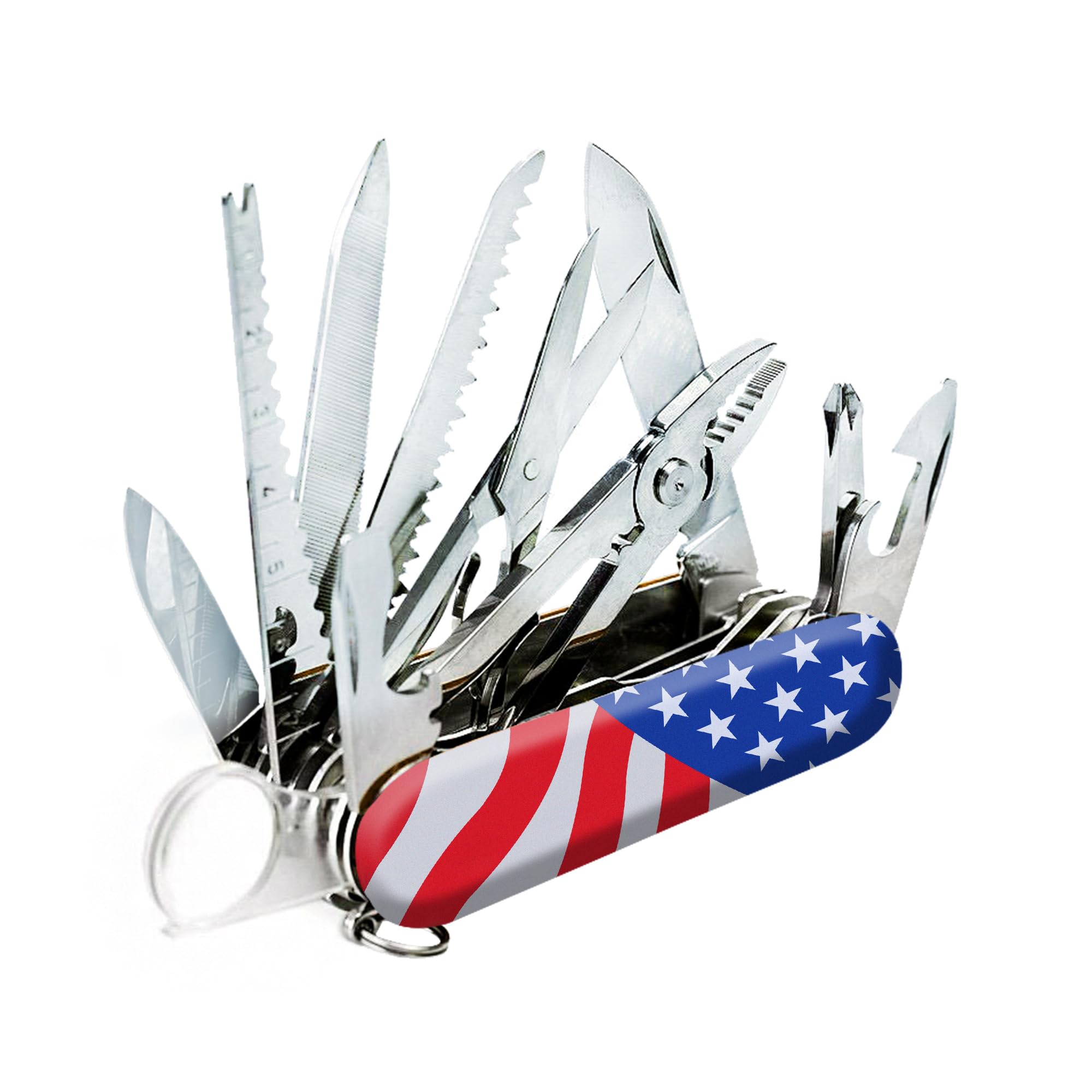 Swiss Eagle Premium Quality Classic Multi-Tool Army Knife - Packs 30 Tools Pocket knife - Multitool