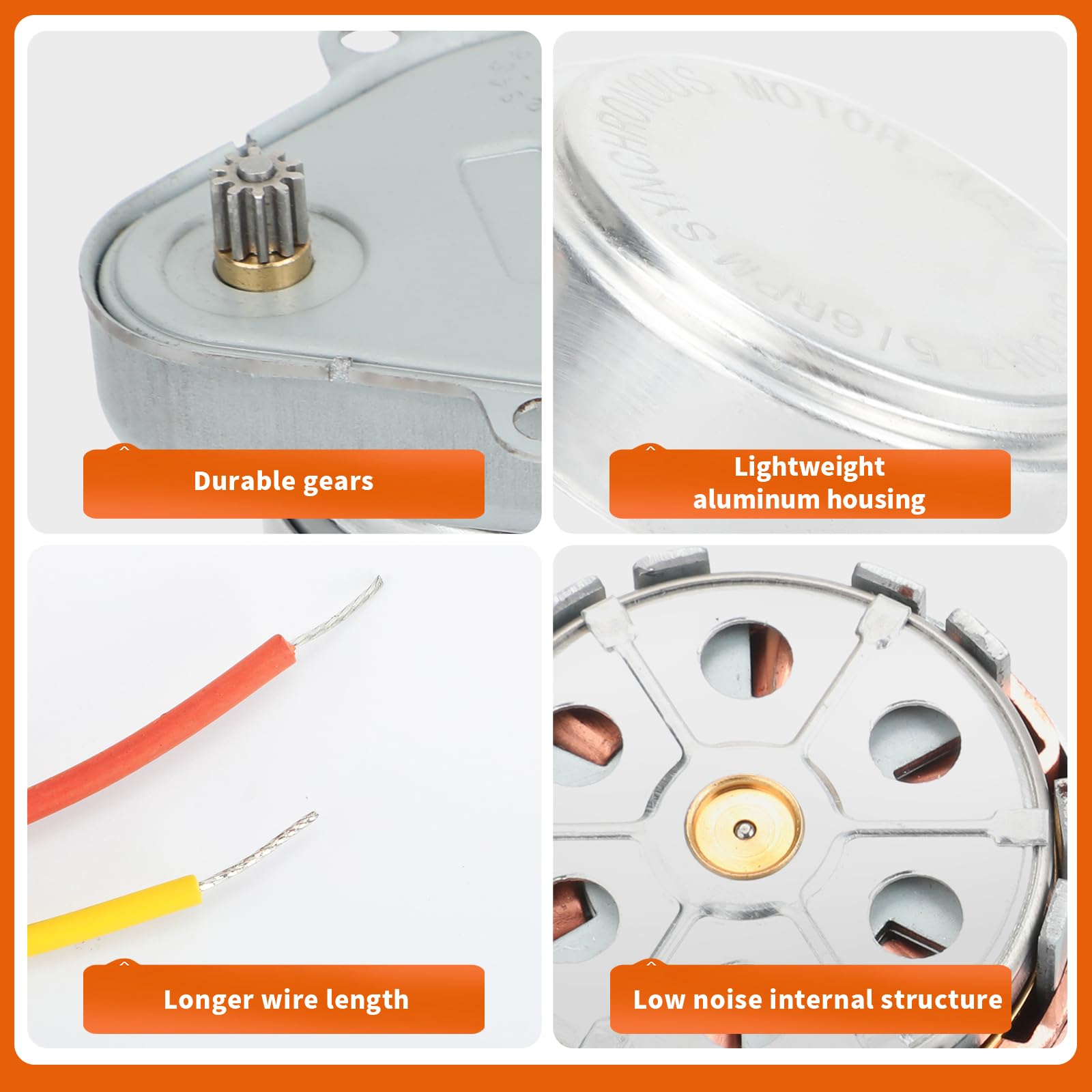 802360JA Motor 24V 5/6RPM Work Well with V8043/8044 Honey-Well Zone Valve-2Pack