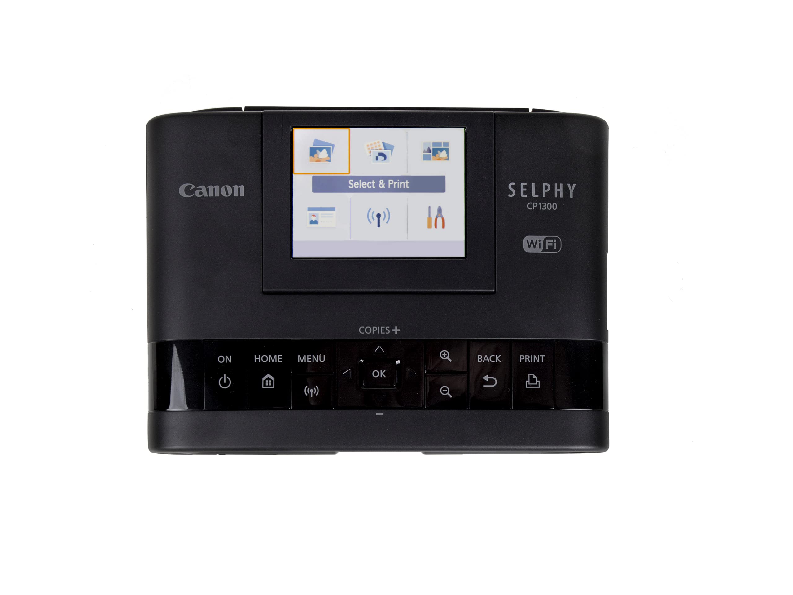Canon SELPHY CP1300 Wireless Compact Photo Printer + RP-108 High-Capacity Color Ink/Paper Set Bundle, Black