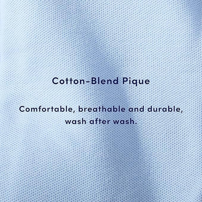 French Toast-Boys' Short Sleeve Pique Polo Shirt (Standard & Husky), Hunter Green, Small