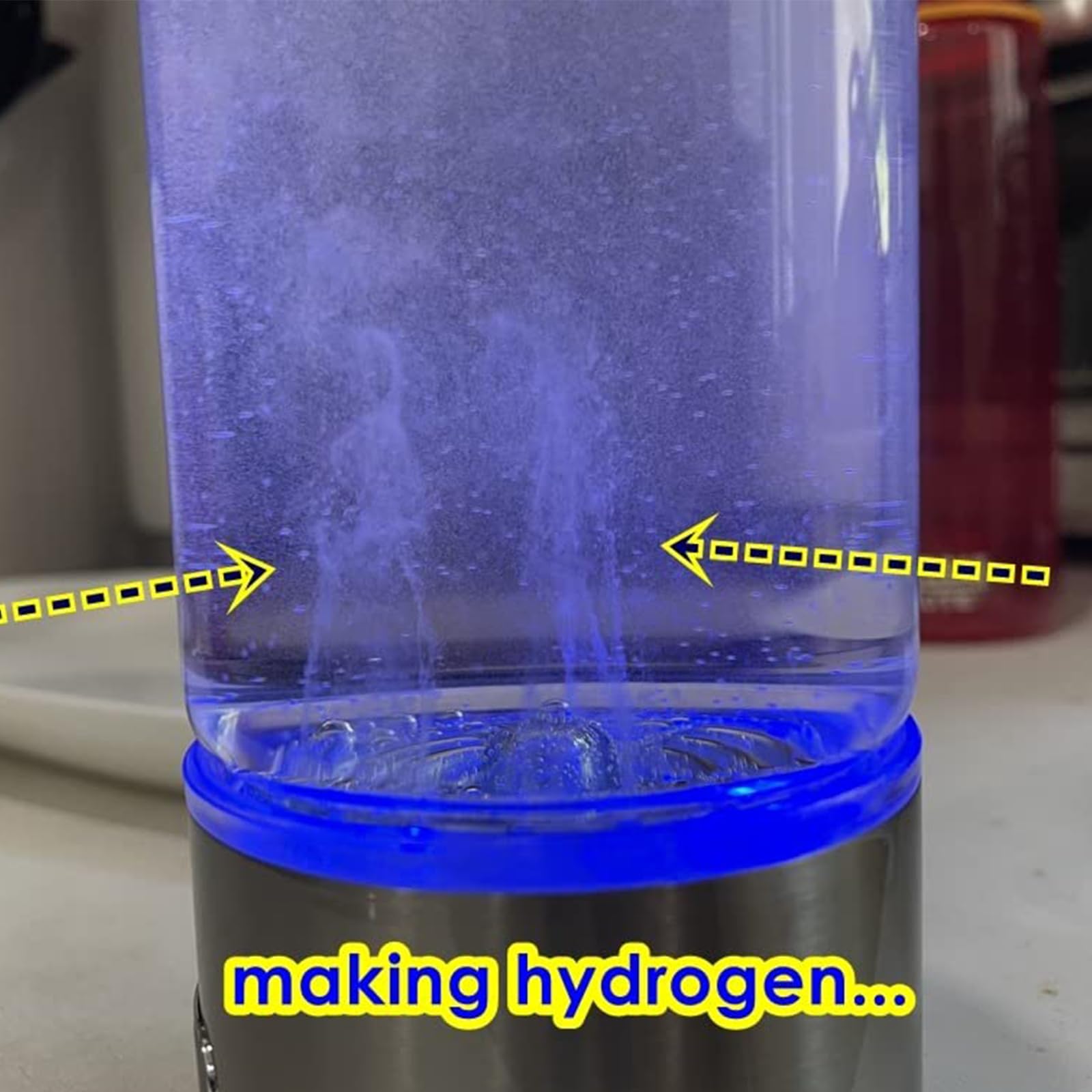 HomEnjoy Hydrogen Water Generator Bottle, SPE & PEM Technology, 14OZ Portable Rechargeable Hydrogen Water Ionizer Machine, for Home Office Gift Travel Fitness Daily Drinking
