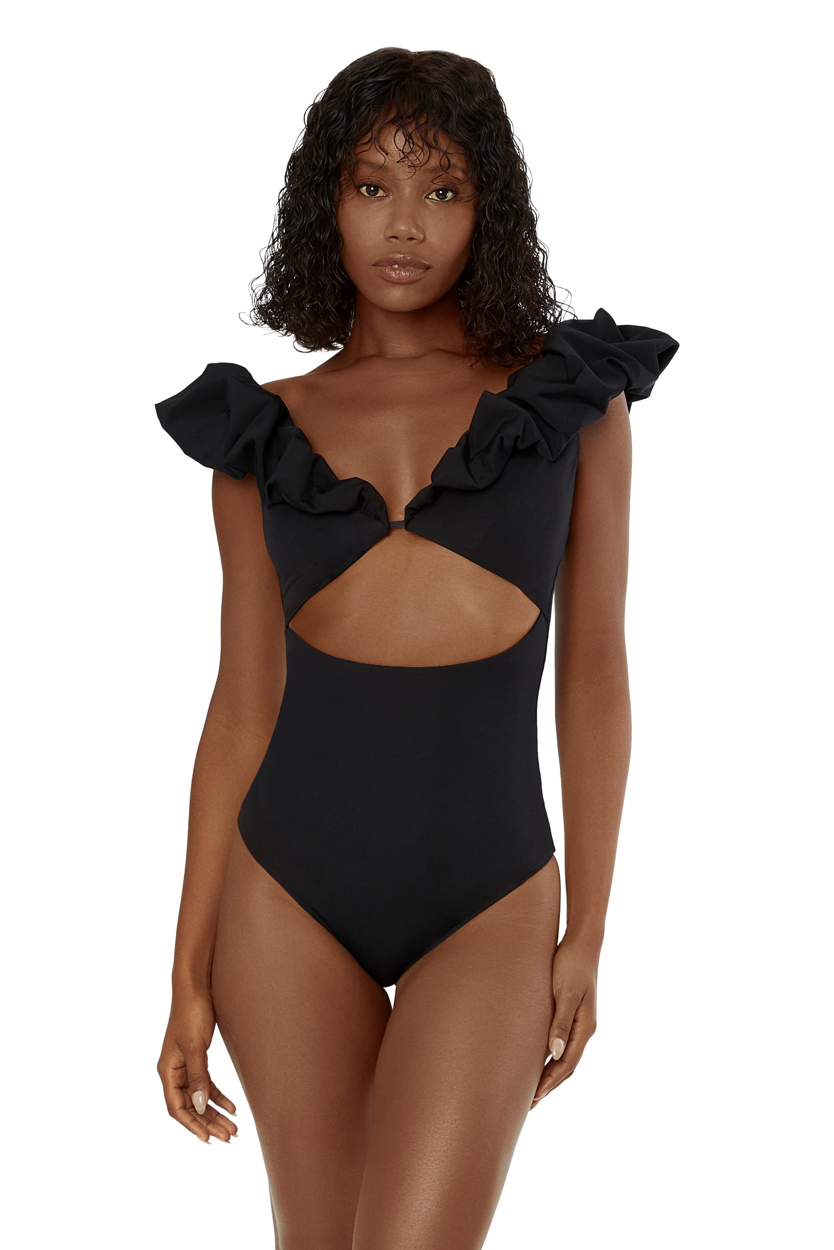 Maygel Coronel, Ixora One Piece, Black