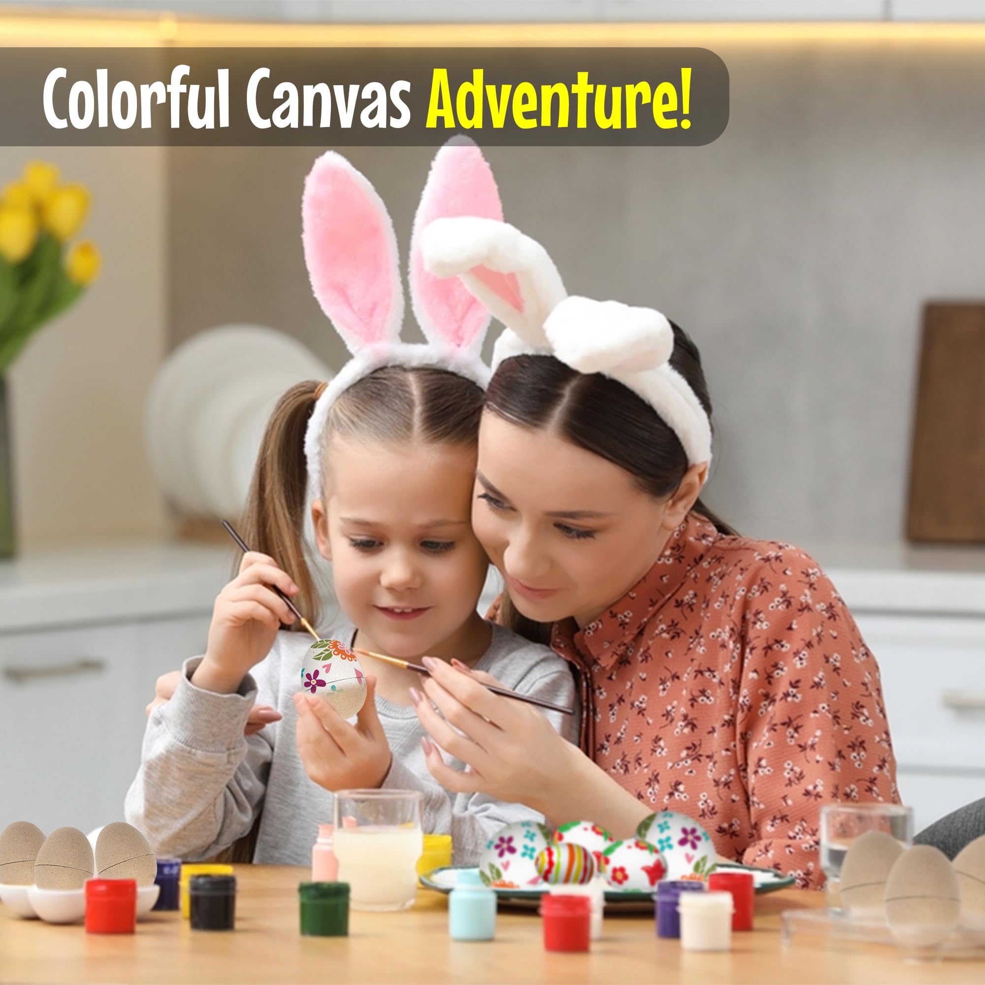 Fun Express DIY Easter Eggs - 12 Eggs - Paper Mache - Great for Easter Egg Decorating Alternatives and Home Decor, Crafts, School and Church Activities