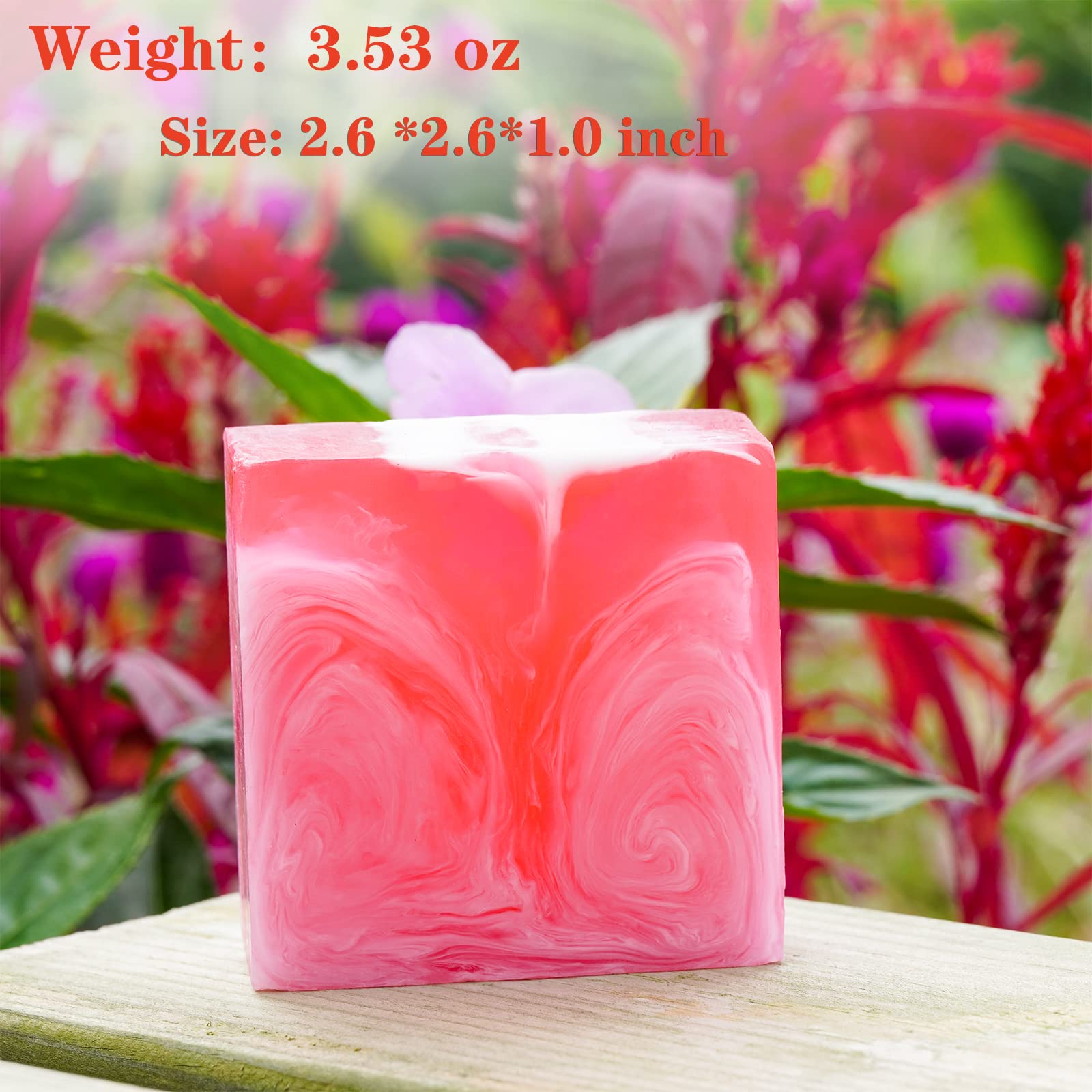 2 PCS Yoni Soap Bars for Women, 100% Handmade Natural Yoni Bar PH Balanced & V Cleansing Bar Soap for Women, All Natural Soap Bar with Bubble Foam Net, Yoni Wash Away Odor 3.53oz/100g (pink)