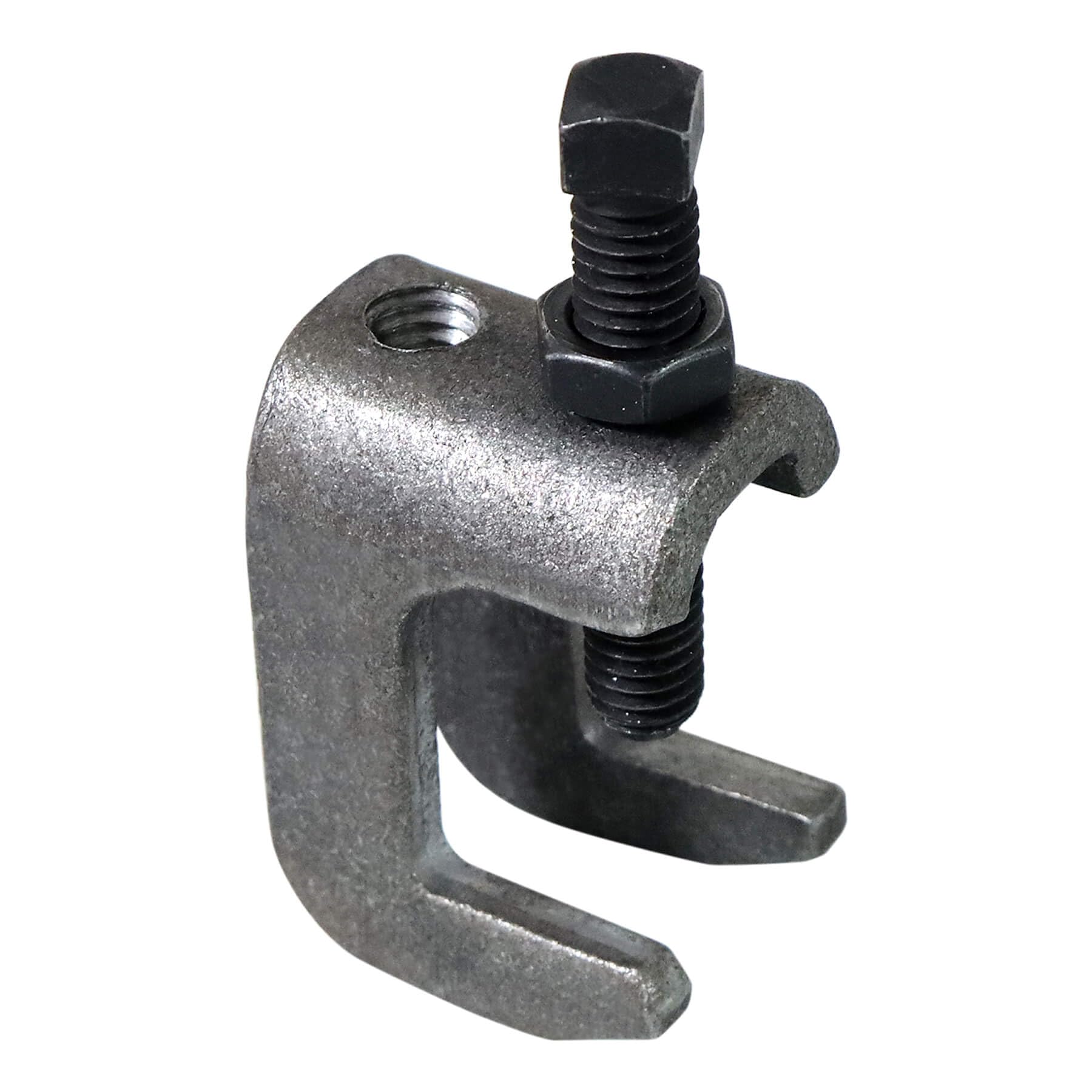 NIDAYE 3/8"-16 Pressed Steel Reversible C-Type Beam Clamp, Structural Attachment to Top Flange of Metal Beams, Channel, or Angle Iron, Max jaw opening: 3/4", Max Load 610lbs
