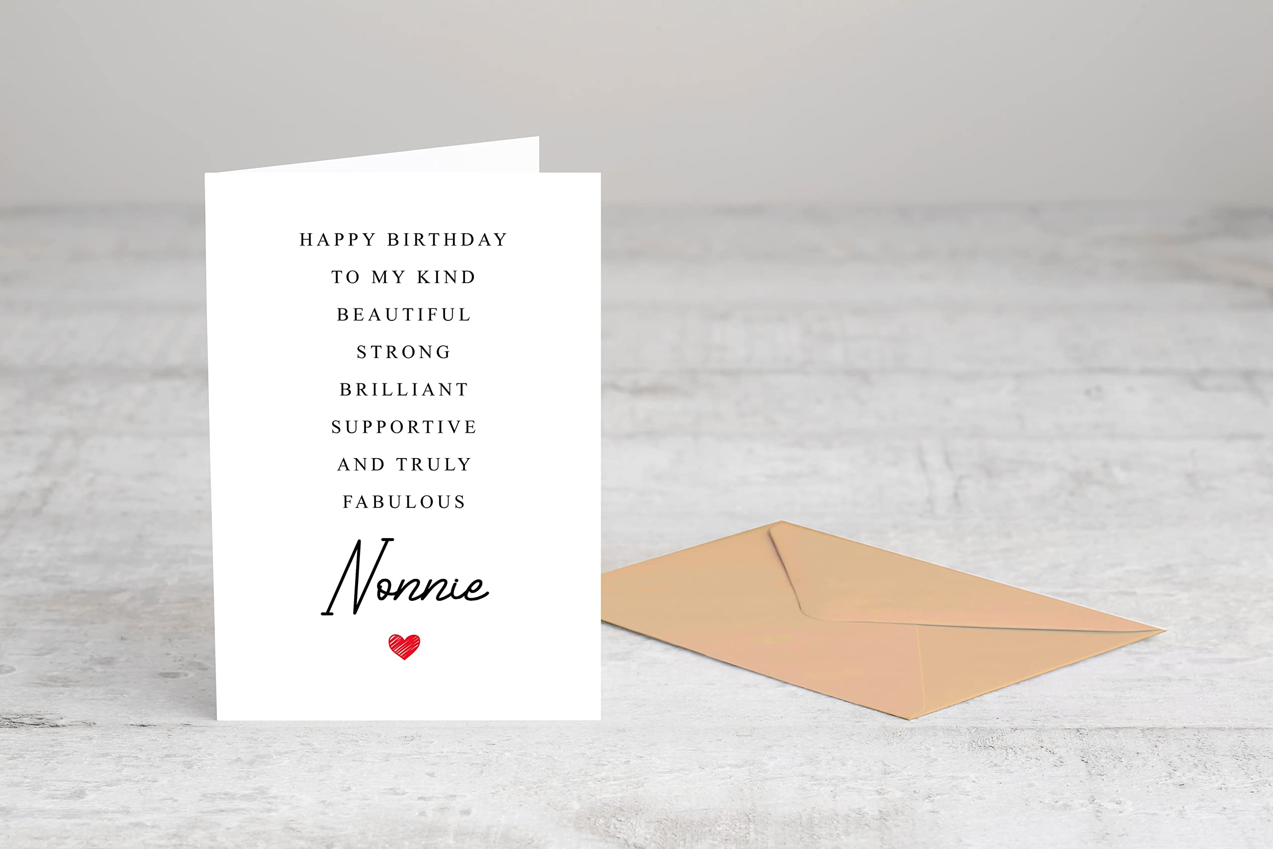 Nonnie Birthday Card Poem - Amazing Nonnie Gift - Birthday Card Nonnie - Special Nonnie Birthday Card - Birthday Card For Nonnie