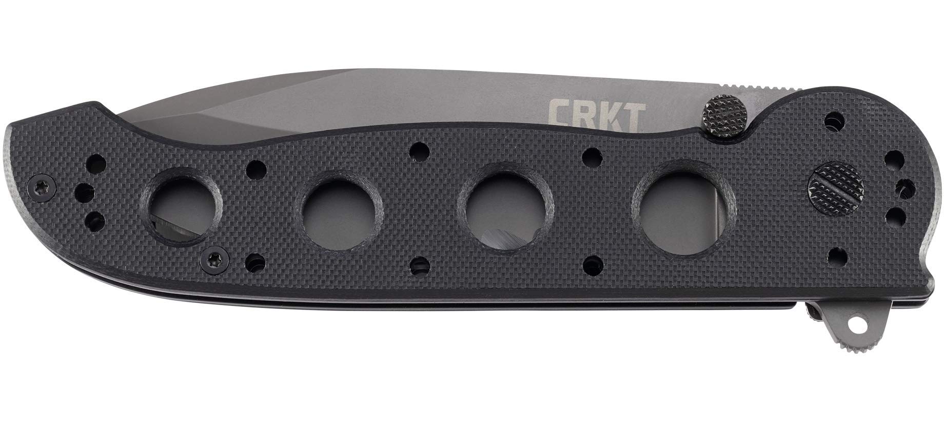 CRKT M21-14G EDC Folding Pocket Knife: Everyday Carry, Black Serrated Edge Blade, Veff Serrations, Automated Liner Safety, G10 Handle, Reversible Pocket Clip