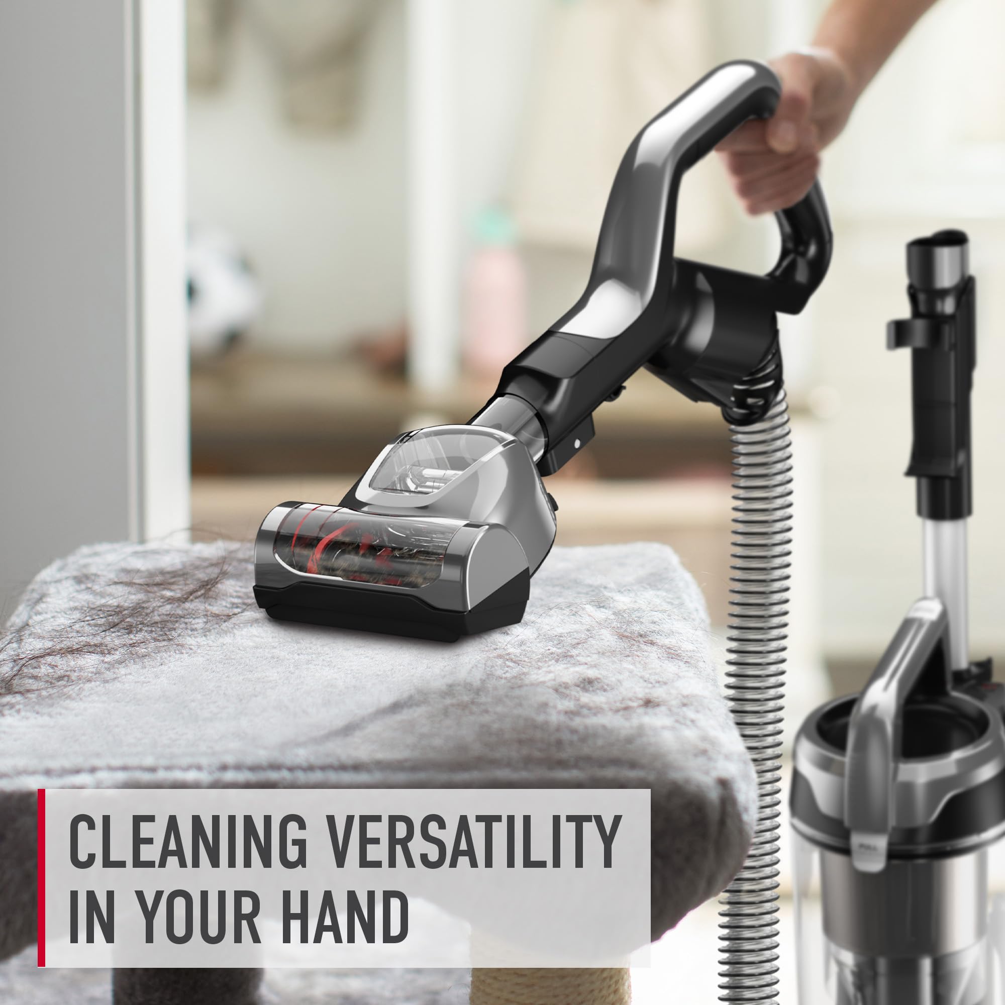 Hoover WindTunnel All-Terrain Dual Brush Roll Bagless Vacuum Cleaner, Corded Upright Vacuum, HEPA Media Filtration, Headlights, Swivel Steering, Corded Vacuum Cleaners for Home Use