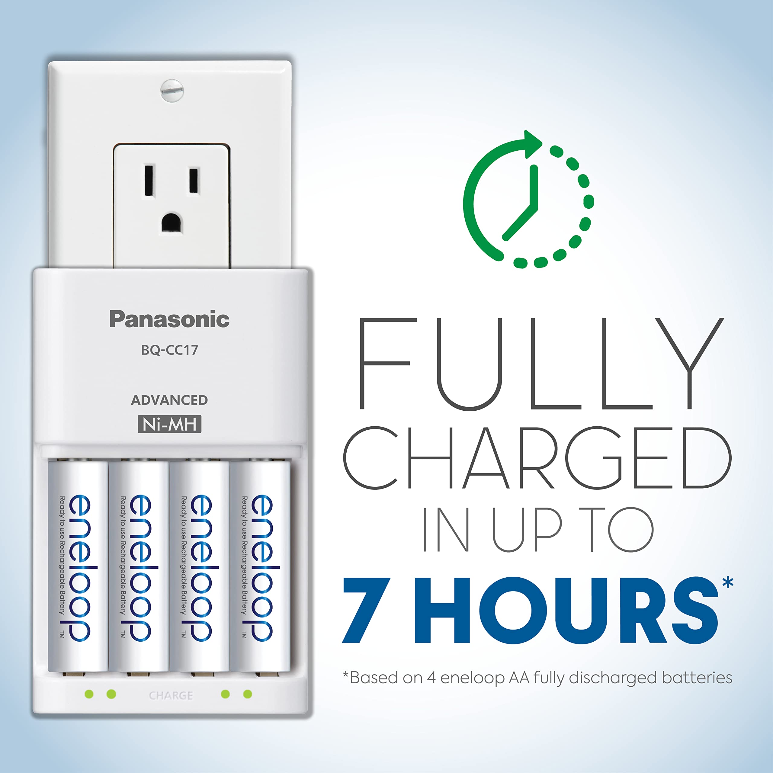 Eneloop Panasonic K-KJ17MC124A Super Power Pack 12AA, 4AAA, 2 C Adapters, 2 D Adapters, Advanced Individual Battery Charger and Plastic Storage