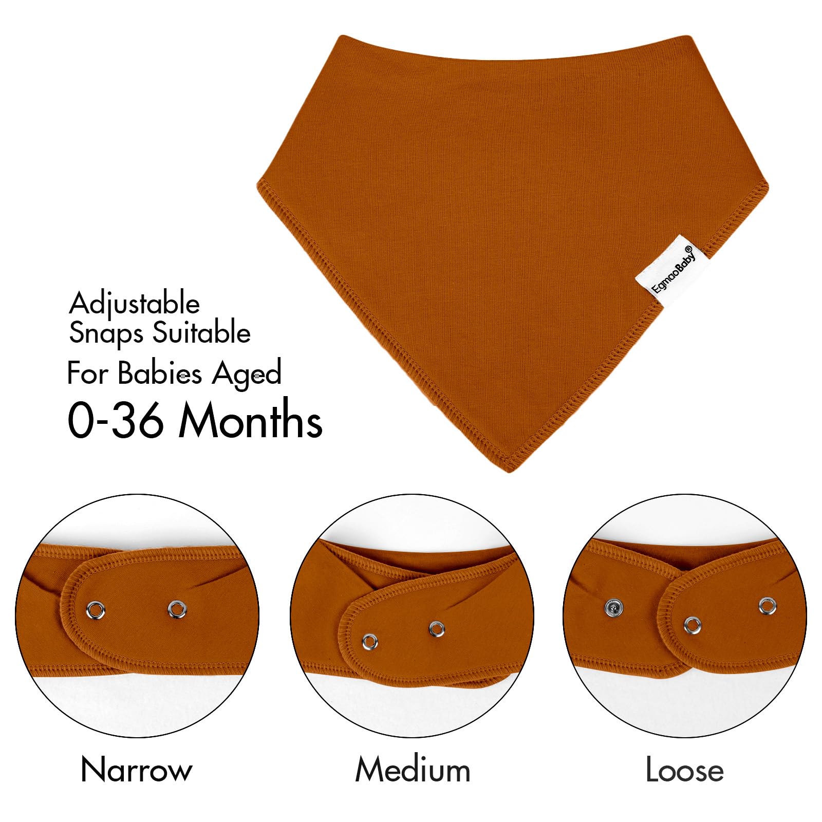 12 Pack Organic Cotton Baby Bandana Bibs for Drooling and Teething Boys and Girls