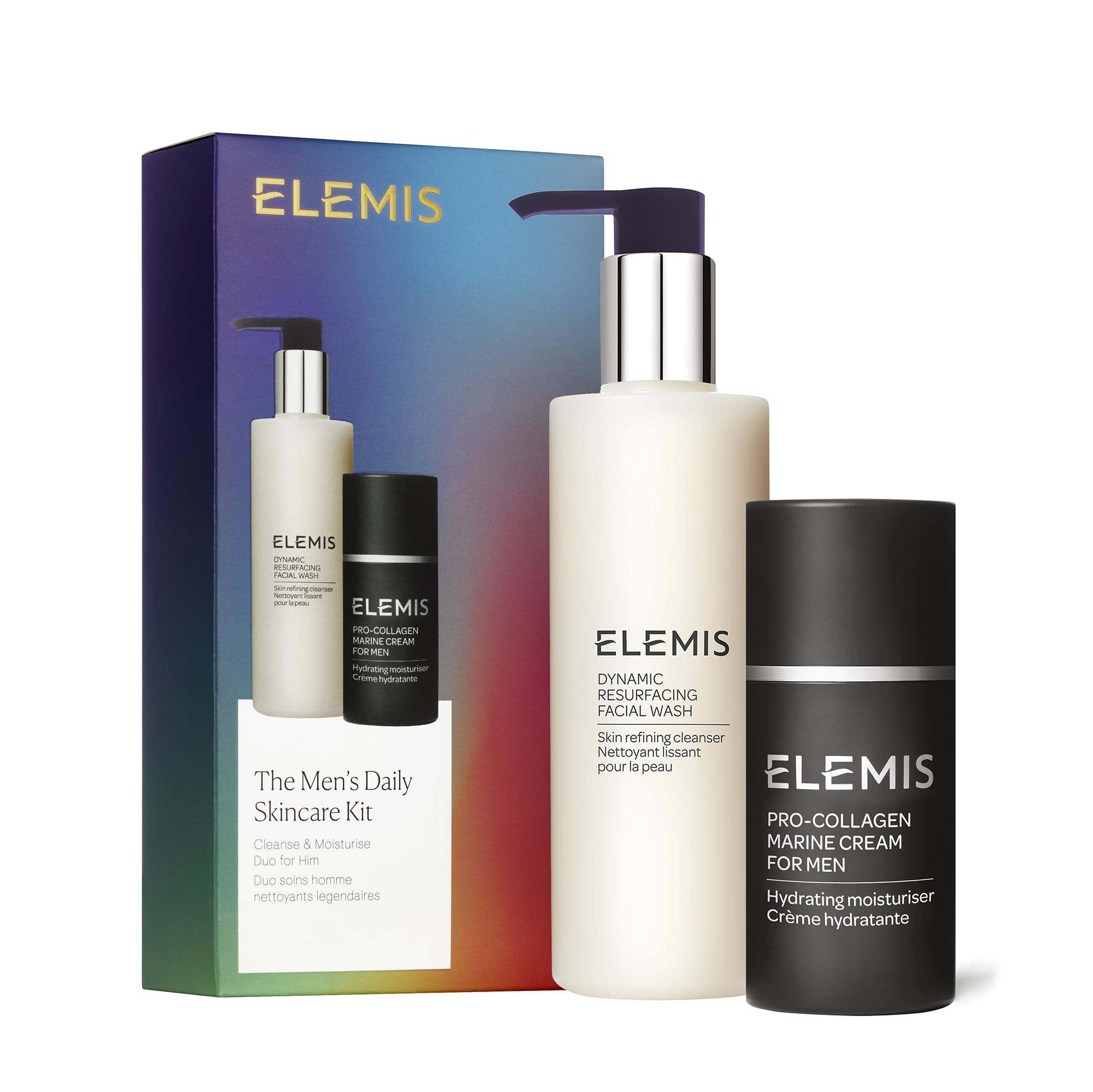 ELEMIS Men’s Daily Skincare Kit, Holiday Skincare Gift Set for Him