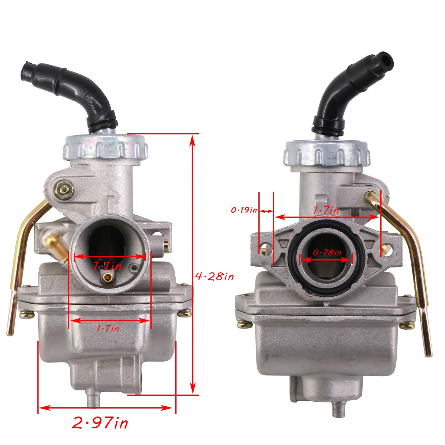 PZ20 Carburetor for Kazuma Baja 50cc 70cc 90cc 110cc 125cc TaoTao 110B NST SunL 4 Stroke ATV 4 Wheeler Go Kart Dirt Bike Honda XR70R XL75 CRF80F XR80