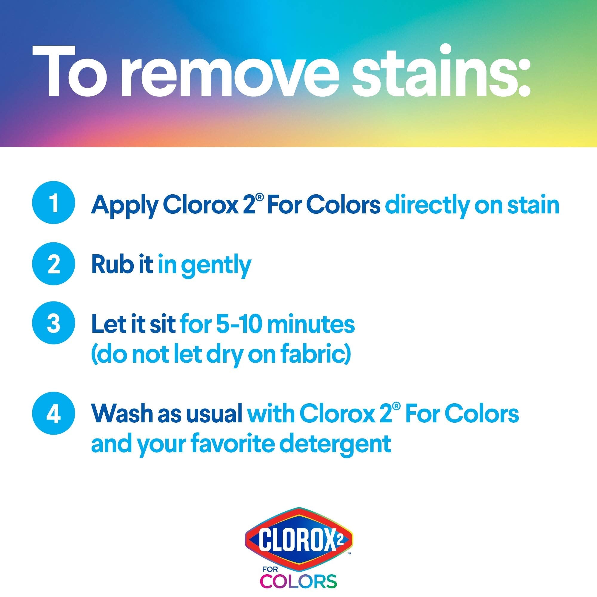 Clorox 2 for Colors - Stain Remover and Color Brightener, 22 Ounces (Packaging May Vary)