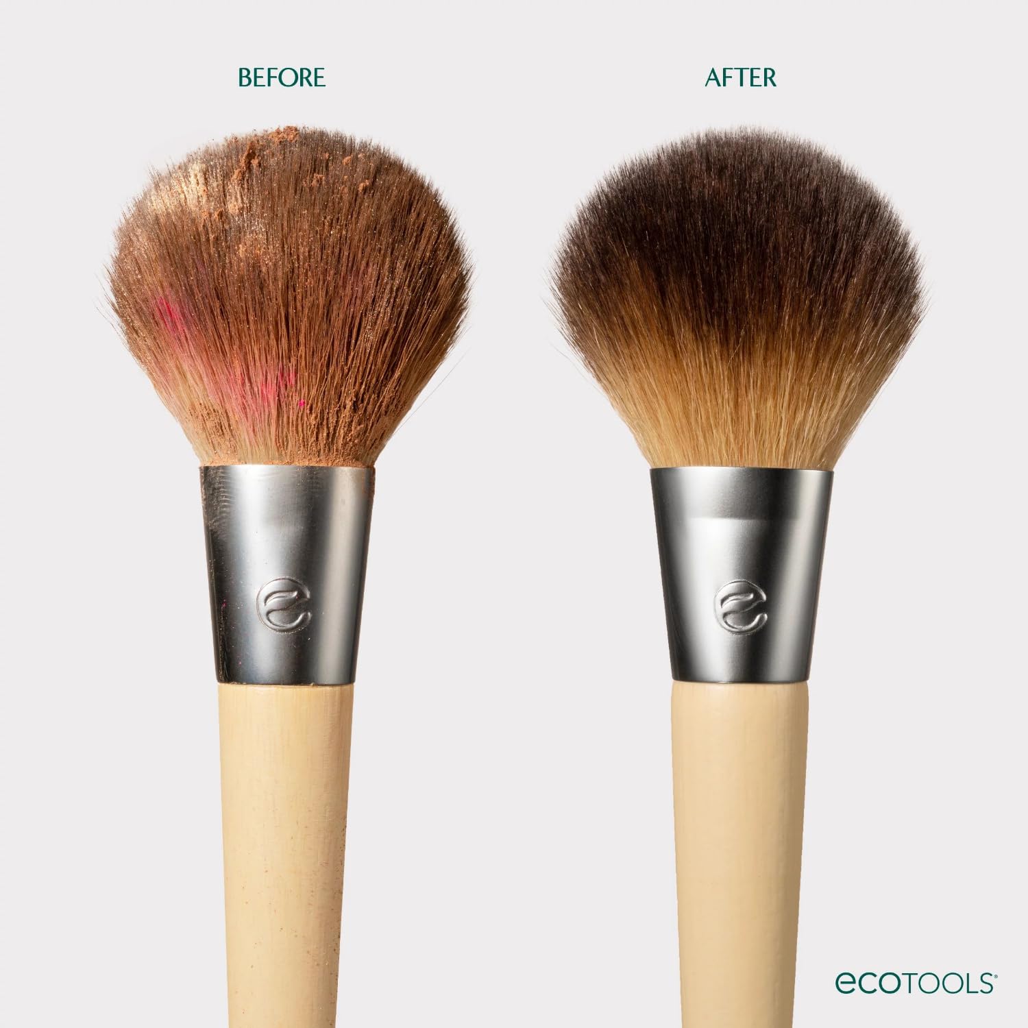 EcoTools Makeup Brush & Sponge Shampoo - Fragrance-Free Cleanser for Brushes, Sponges & Puffs, No Harsh Chemicals, Vegan & Cruelty-Free, 6 fl.oz./ 177 ml, 2 Count